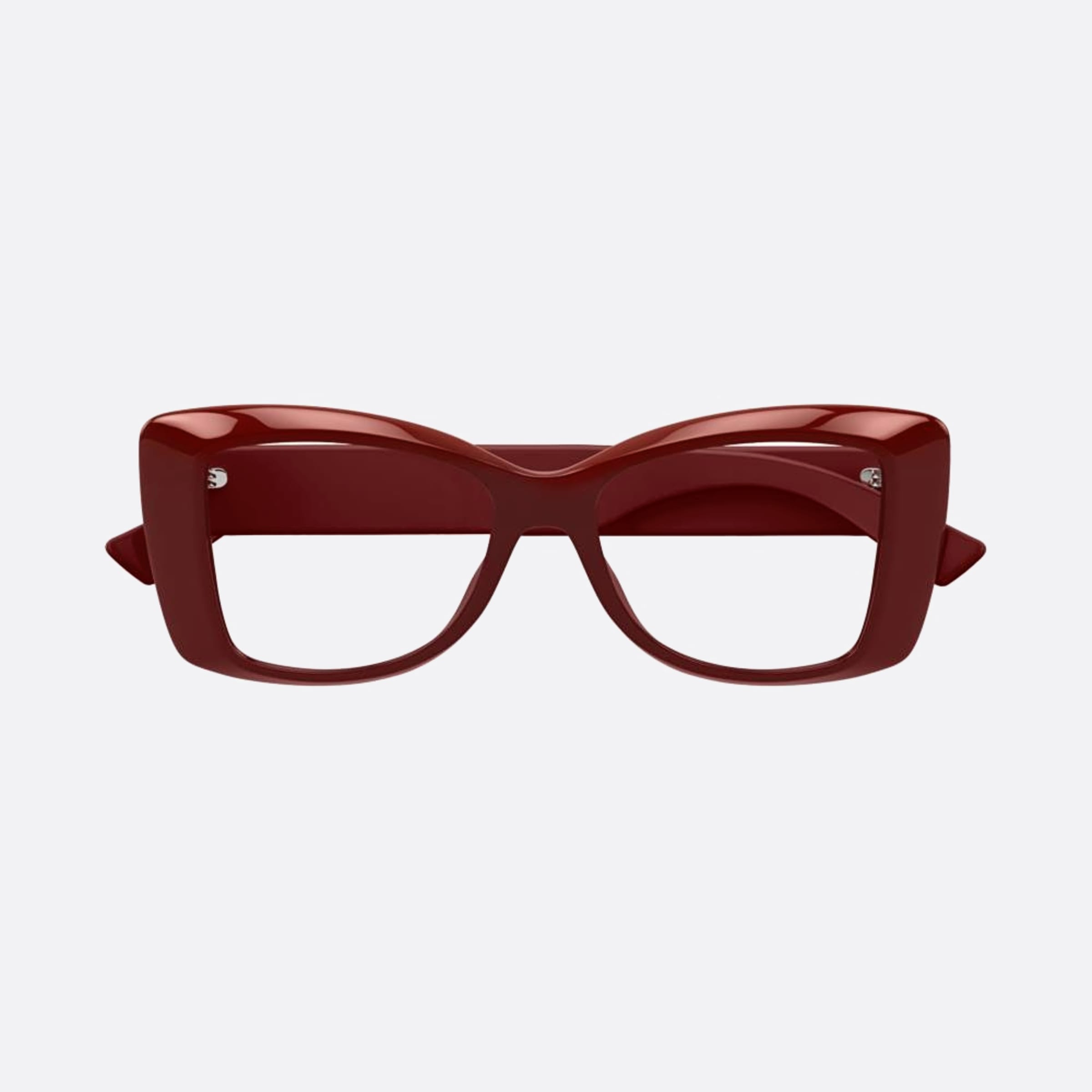 Gucci 50mm Red Squared Woman Eyeglasses - Main View