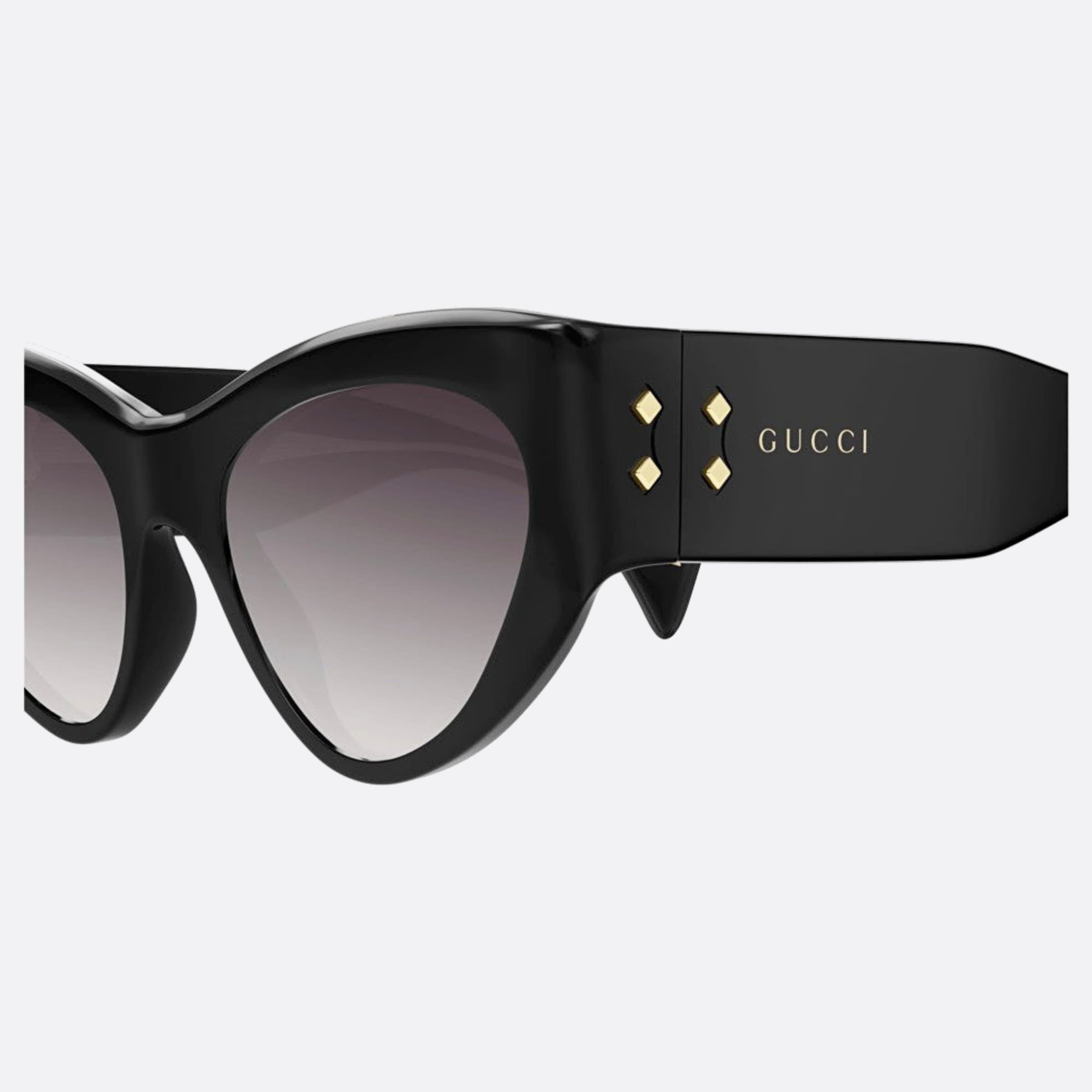 Gucci 54mm Black Cat Eye Woman Sunglasses - Detail View