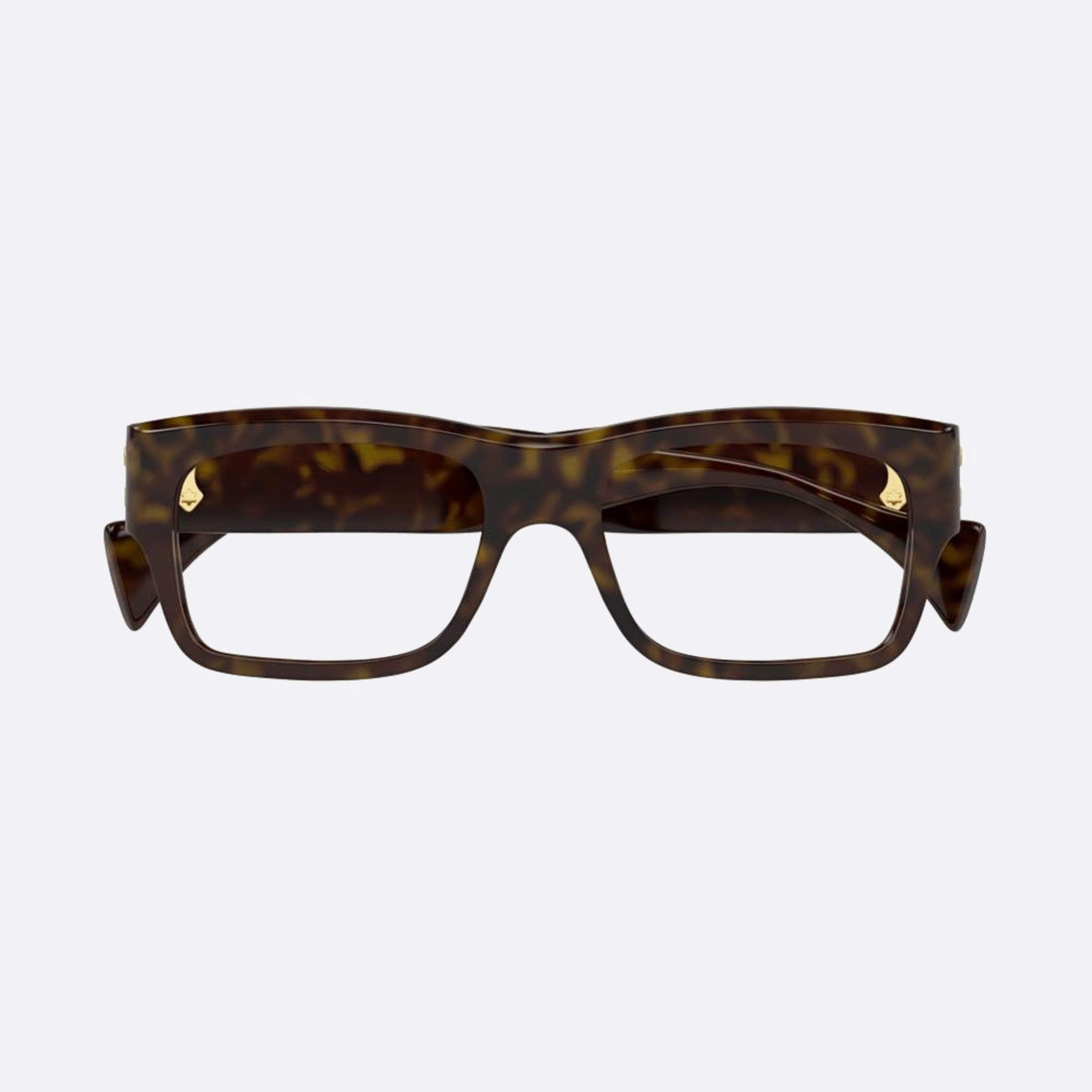 Gucci 54mm Hvn Havana Squared Men Eyeglasses - Main View