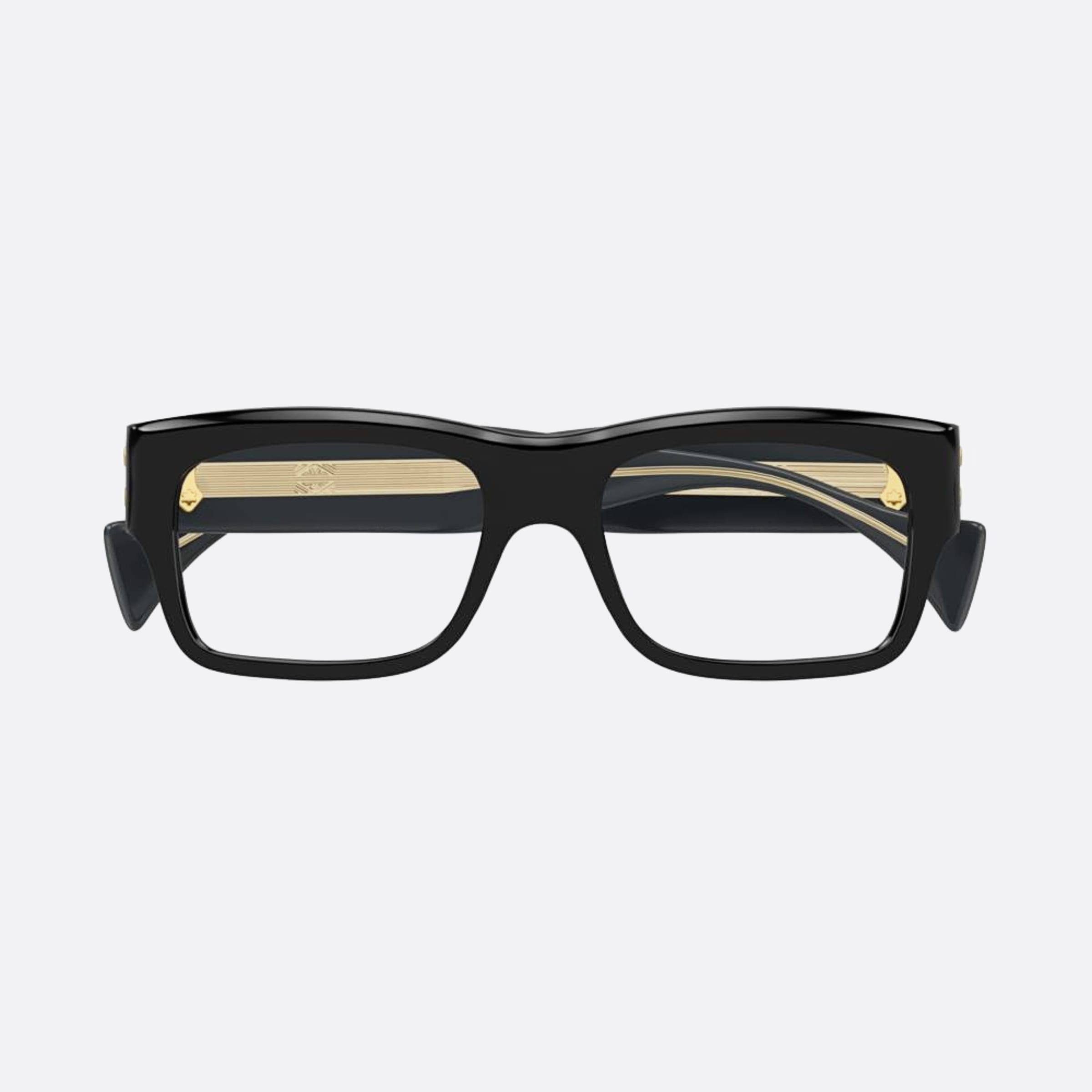 Gucci 56mm Blk Black Squared Man Eyeglasses - Main View