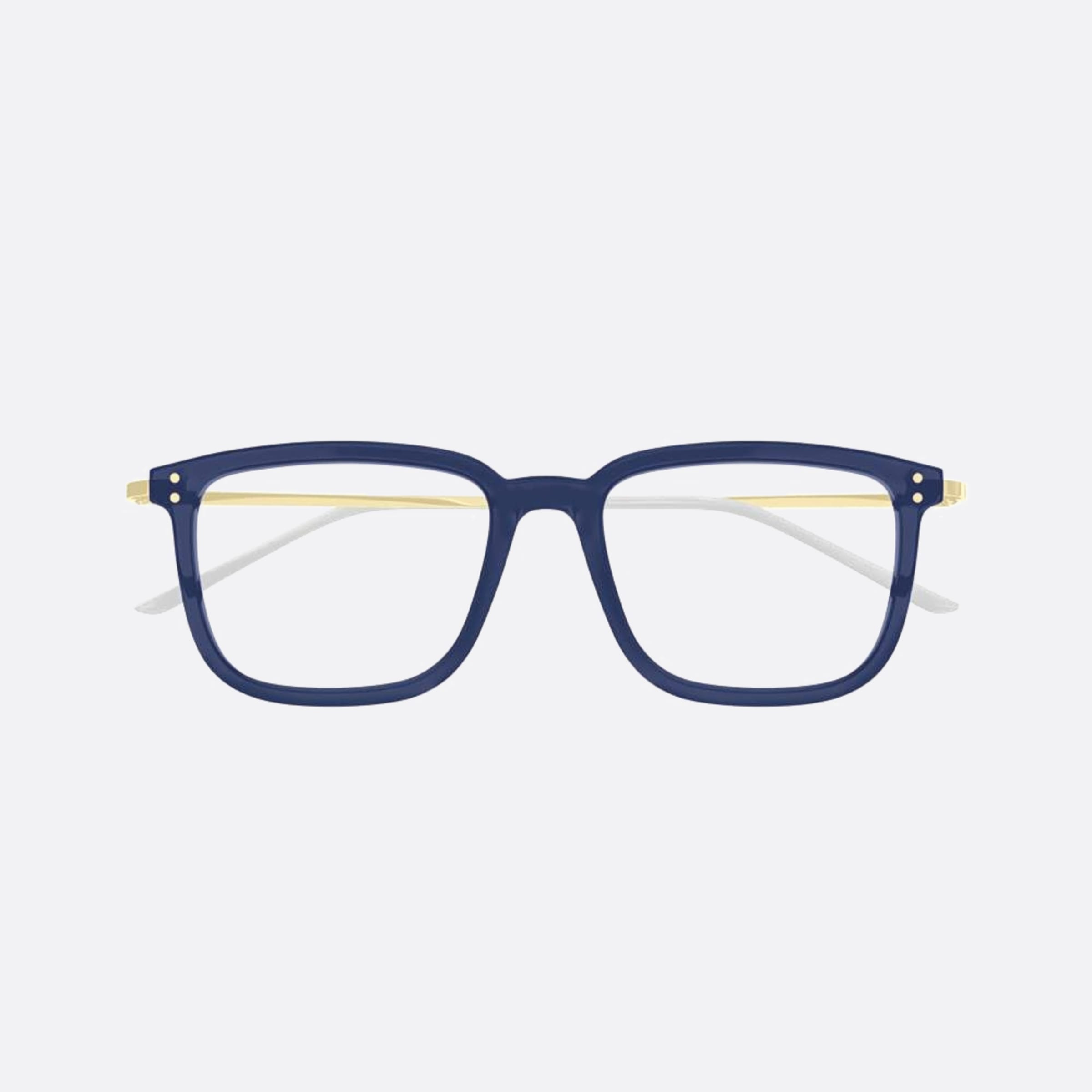 Gucci 50mm Blgld Blue Squared Men Eyeglasses - Main View