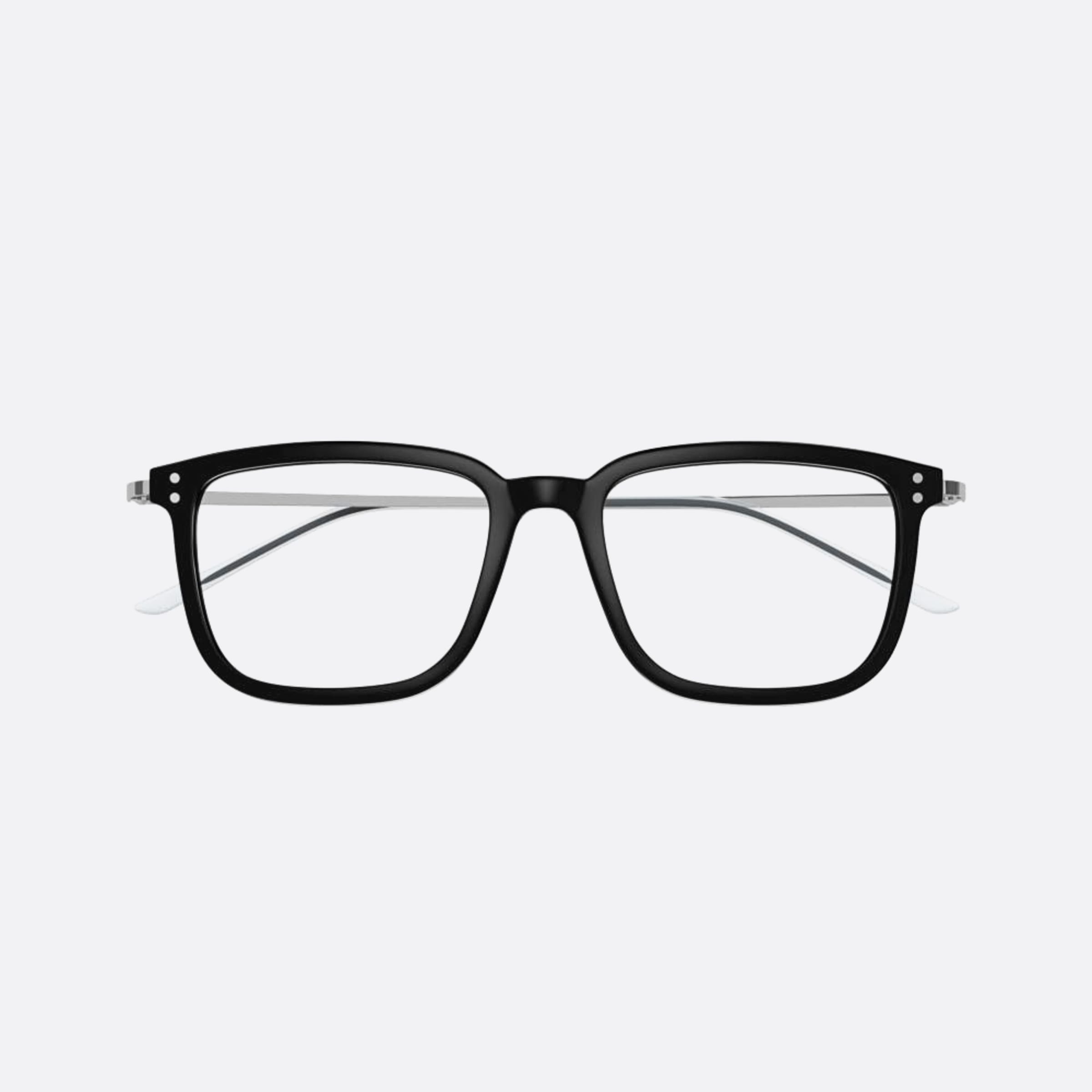 Gucci 53mm Blksl Black Squared Man Eyeglasses - Main View