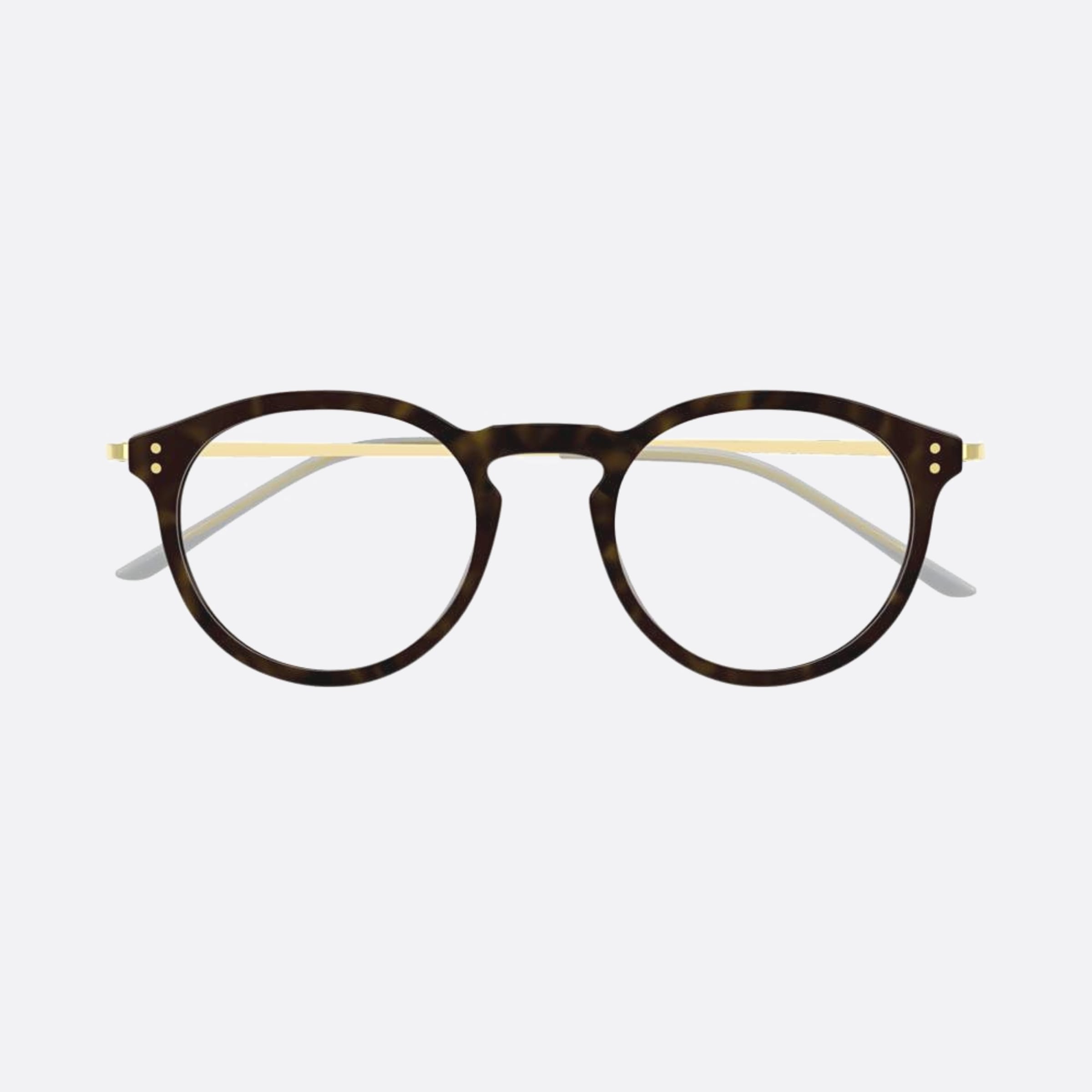 Gucci 48mm Hvn Havana Round Man Eyeglasses - Main View