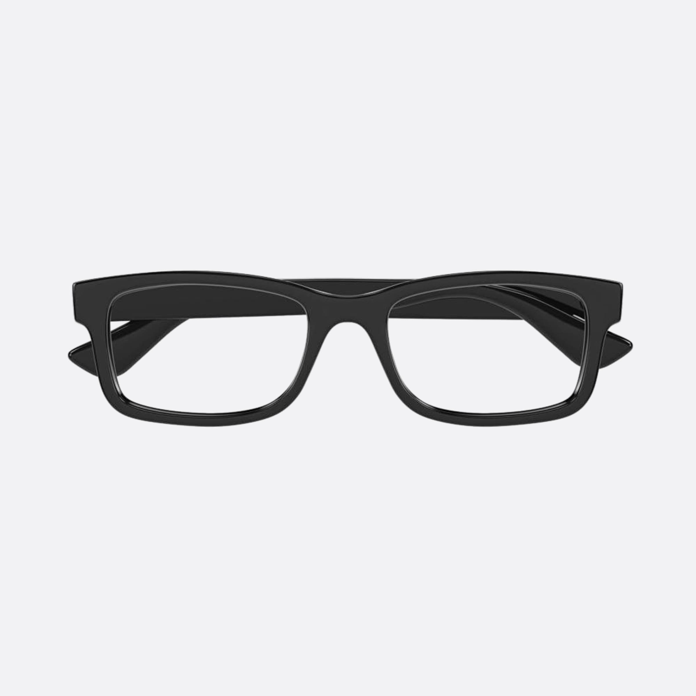 Gucci 54mm Blk Black Squared Man Eyeglasses - Main View