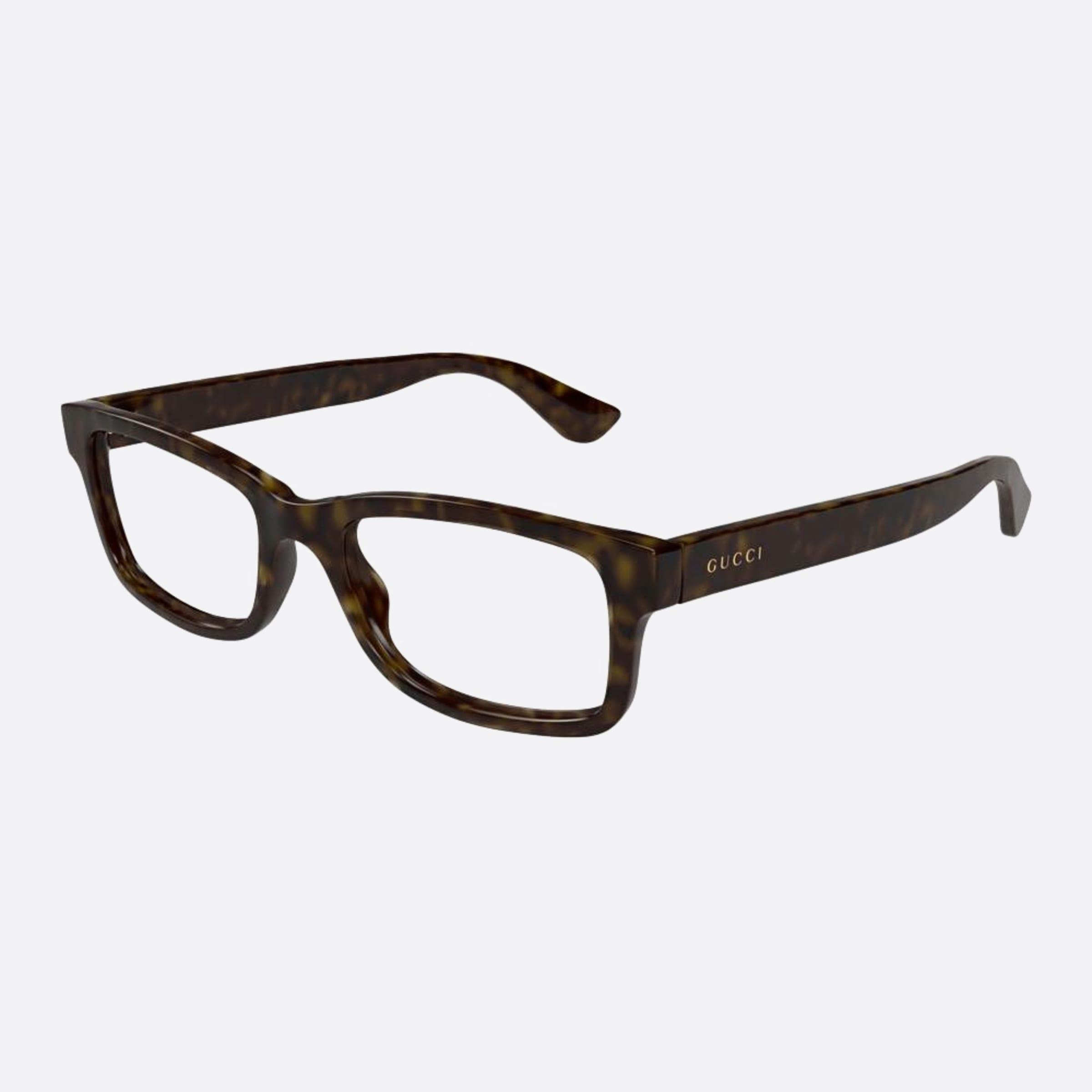 Gucci 54mm Hvn Havana Squared Man Eyeglasses - Side View