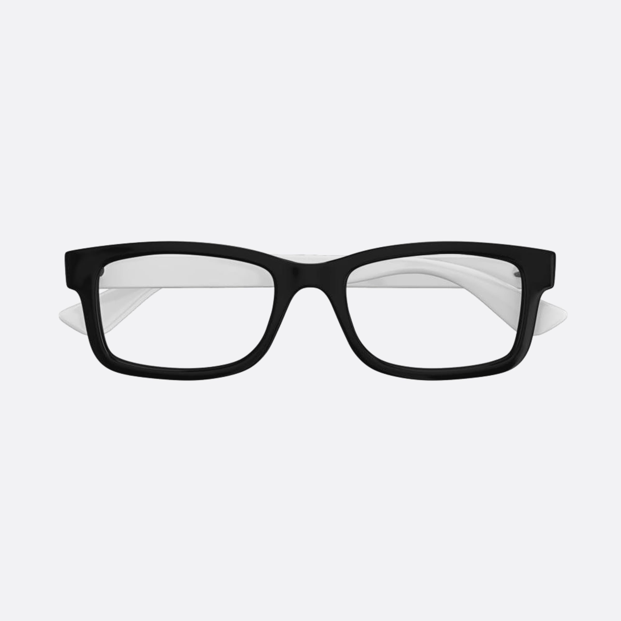 Gucci 54mm Blkwh Black Squared Man Eyeglasses - Main View