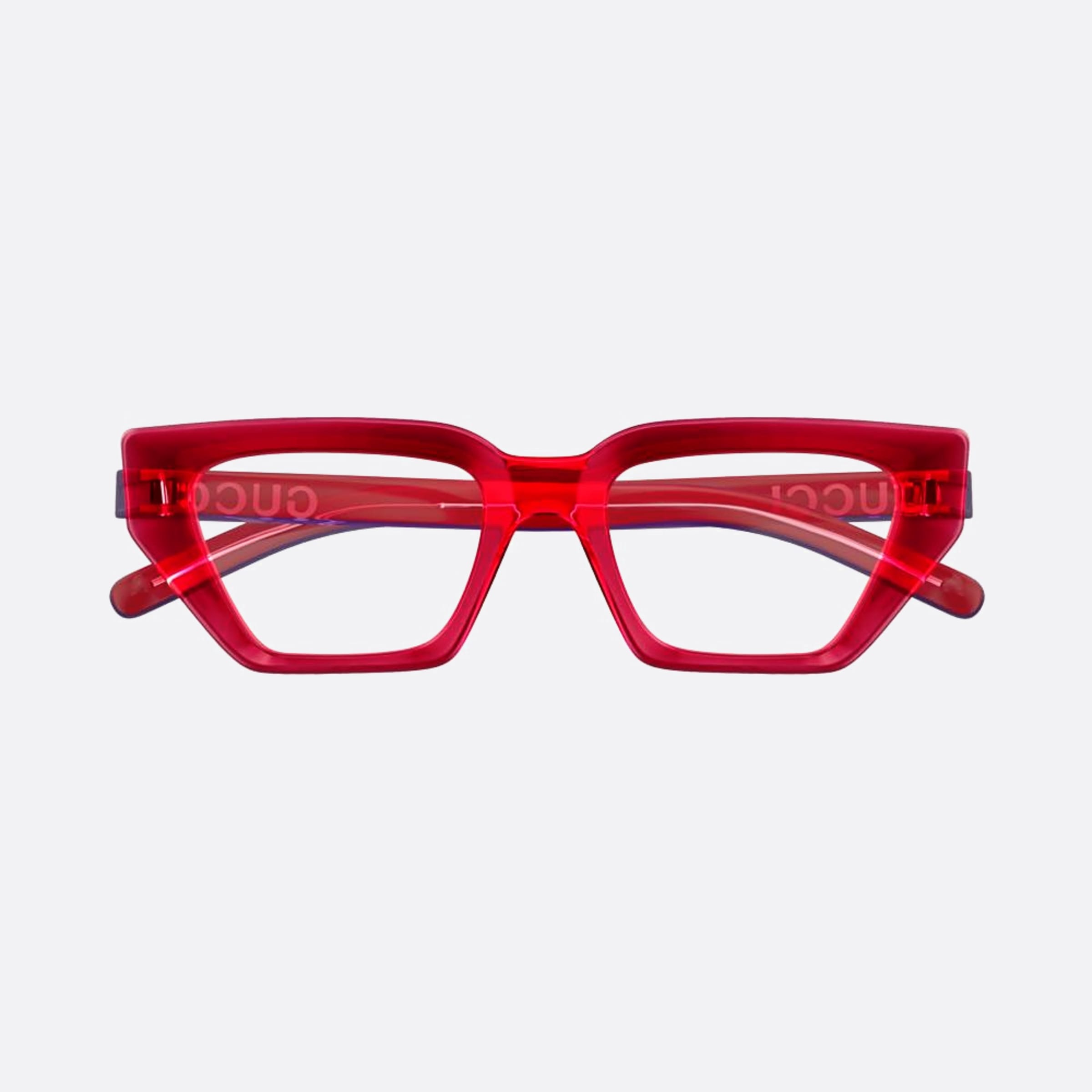 Gucci 51mm Red Cat Eye Woman Eyeglasses - Main View