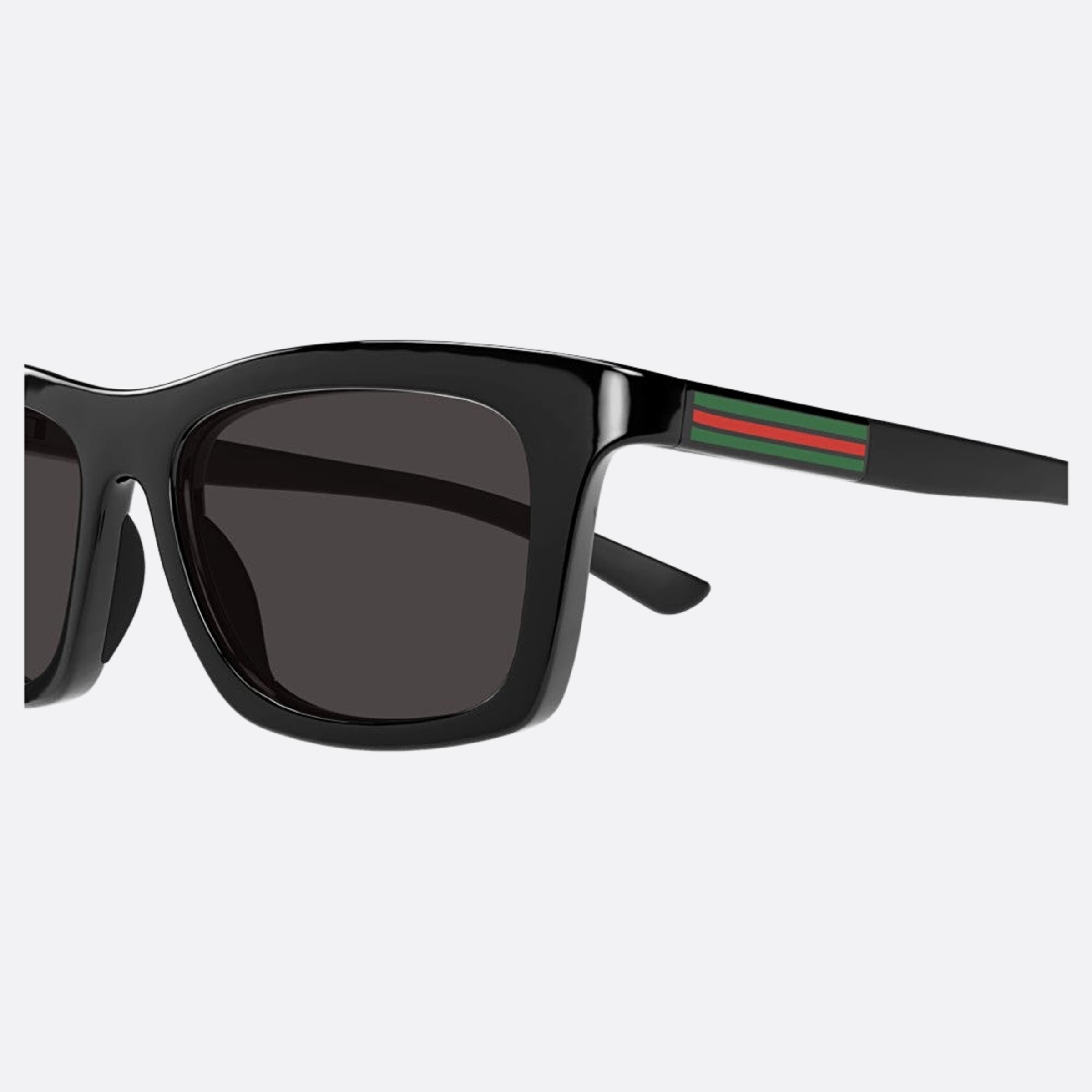 Gucci 54mm Black Squared Man Sunglasses - Detail View