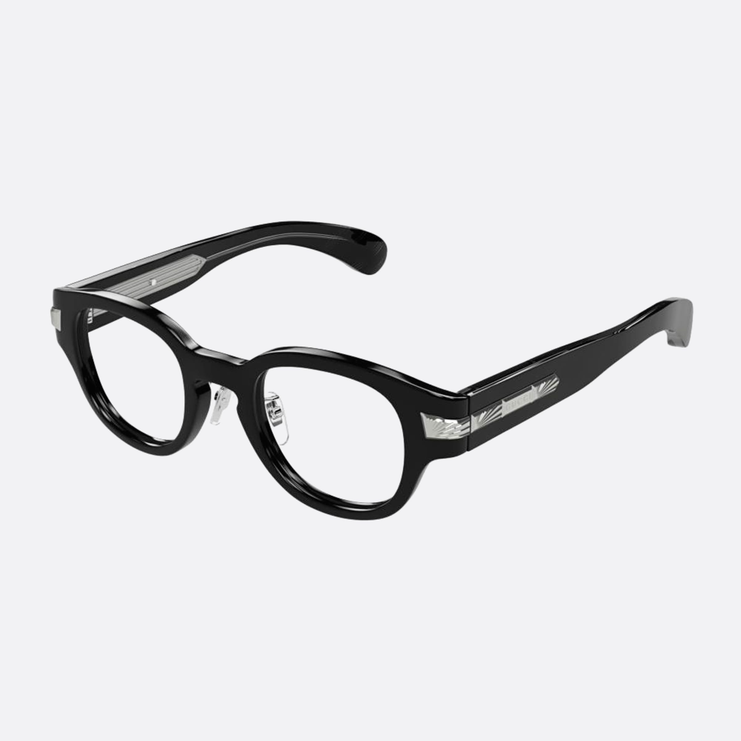 Gucci 48mm Gg1741oj Black Pantos Women Eyeglasses - Side View