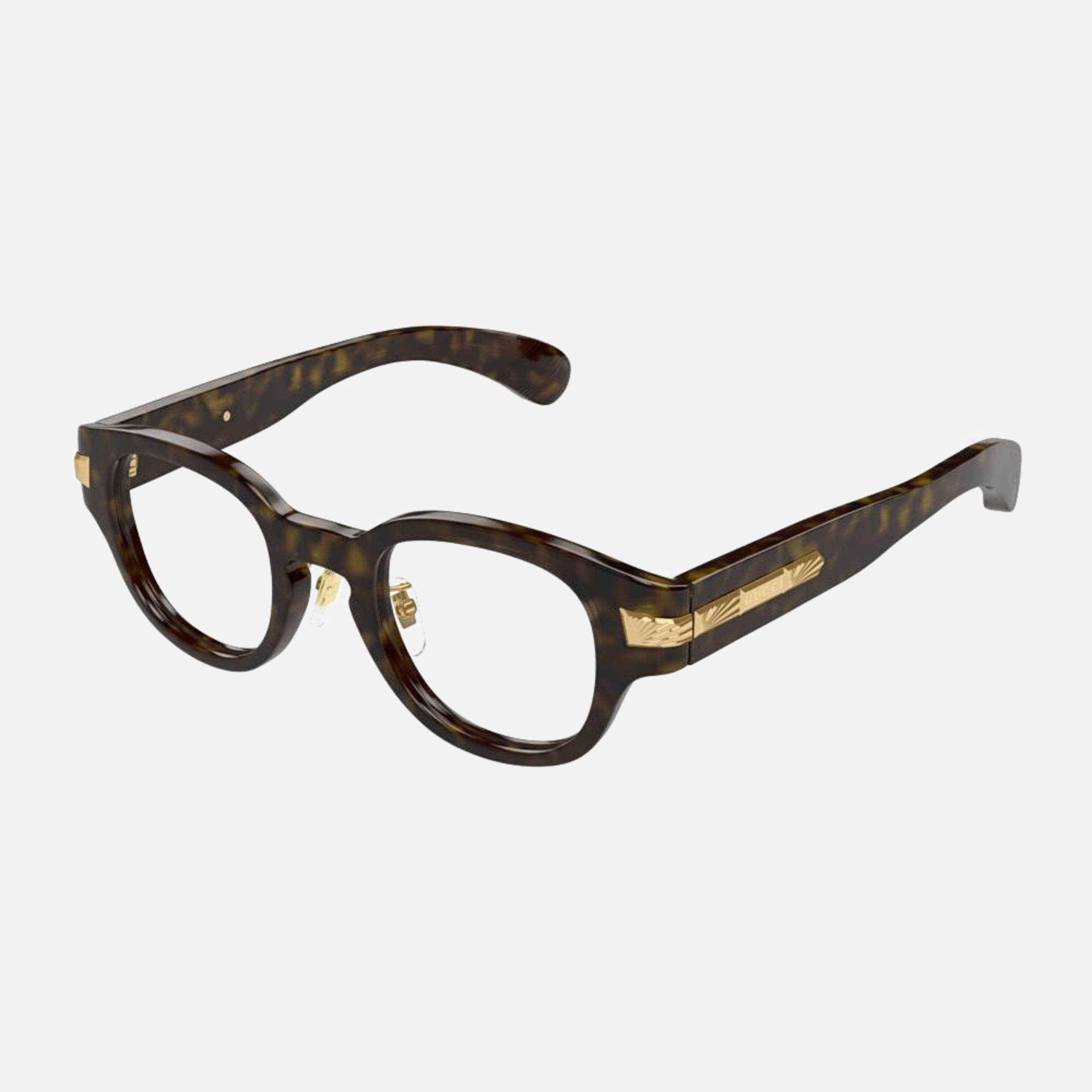 Gucci 48mm Gg1741oj Brown Pantos Women Eyeglasses - Side View