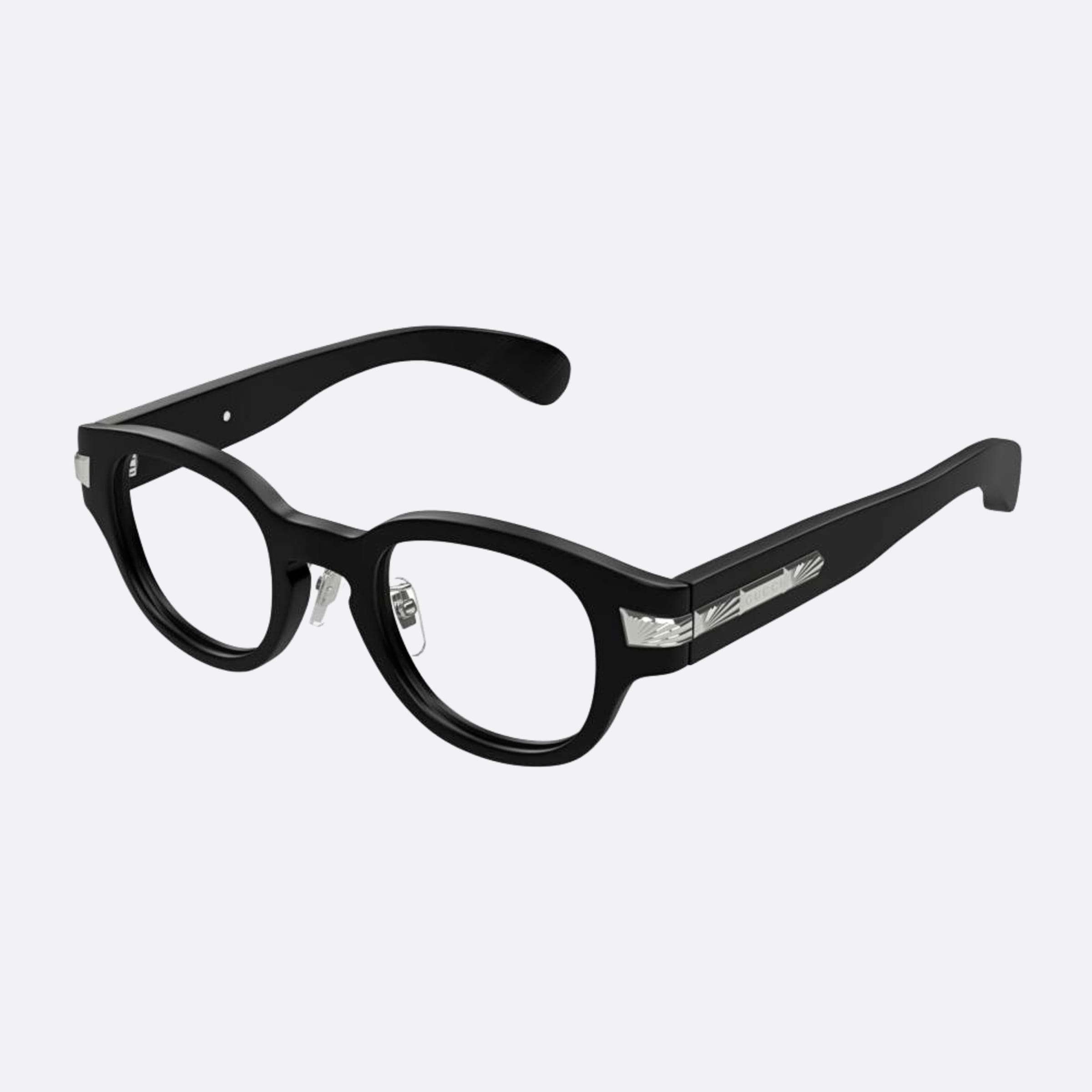 Gucci 48mm Gg1741oj Black Pantos Women Eyeglasses - Side View