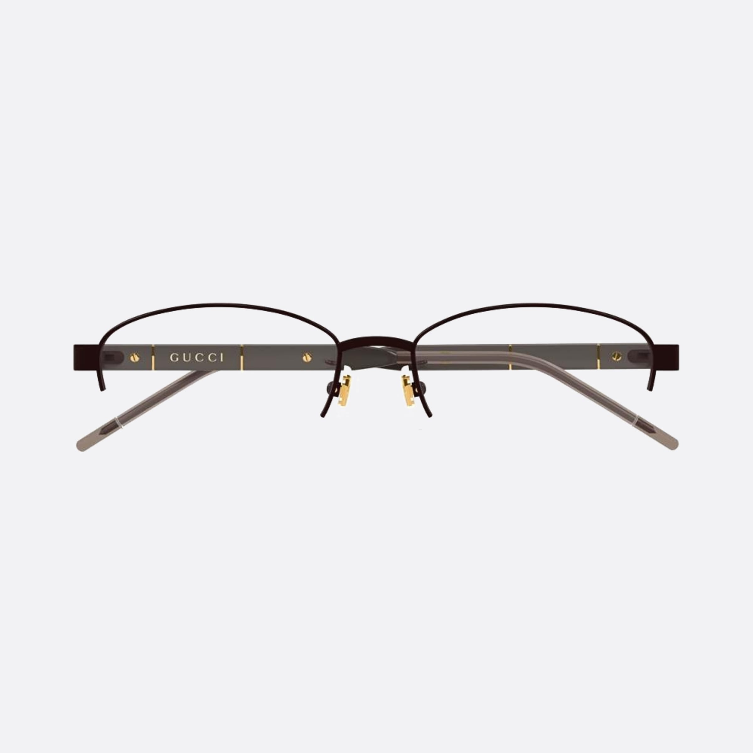 Gucci 53mm Gg1742oj Brown Squared Women Eyeglasses - Main View