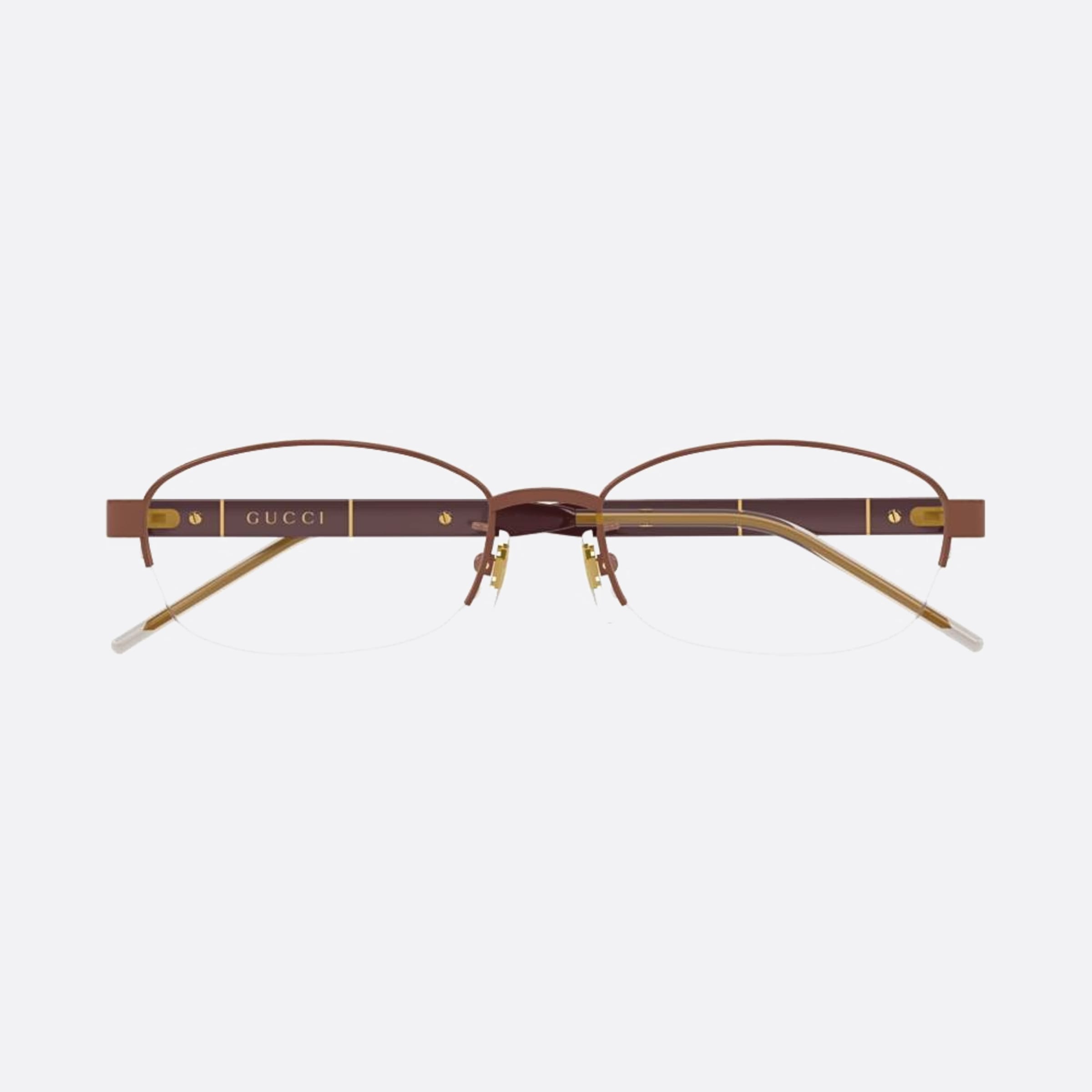 Gucci 53mm Gg1742oj Bur Brown Squared Women Eyeglasses - Main View