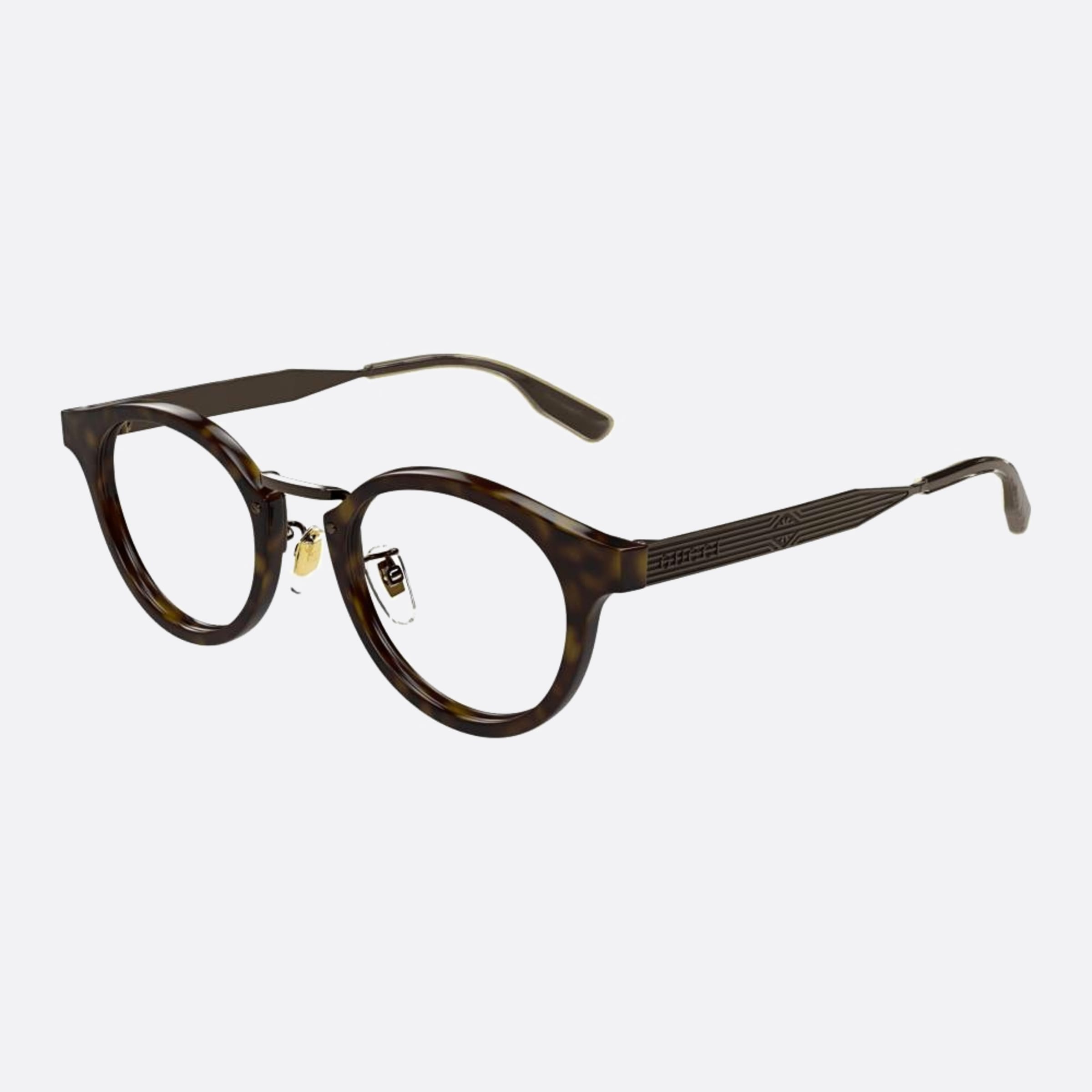 Gucci 48mm Gg1743oj Brown Pantos Unisex Eyeglasses - Side View