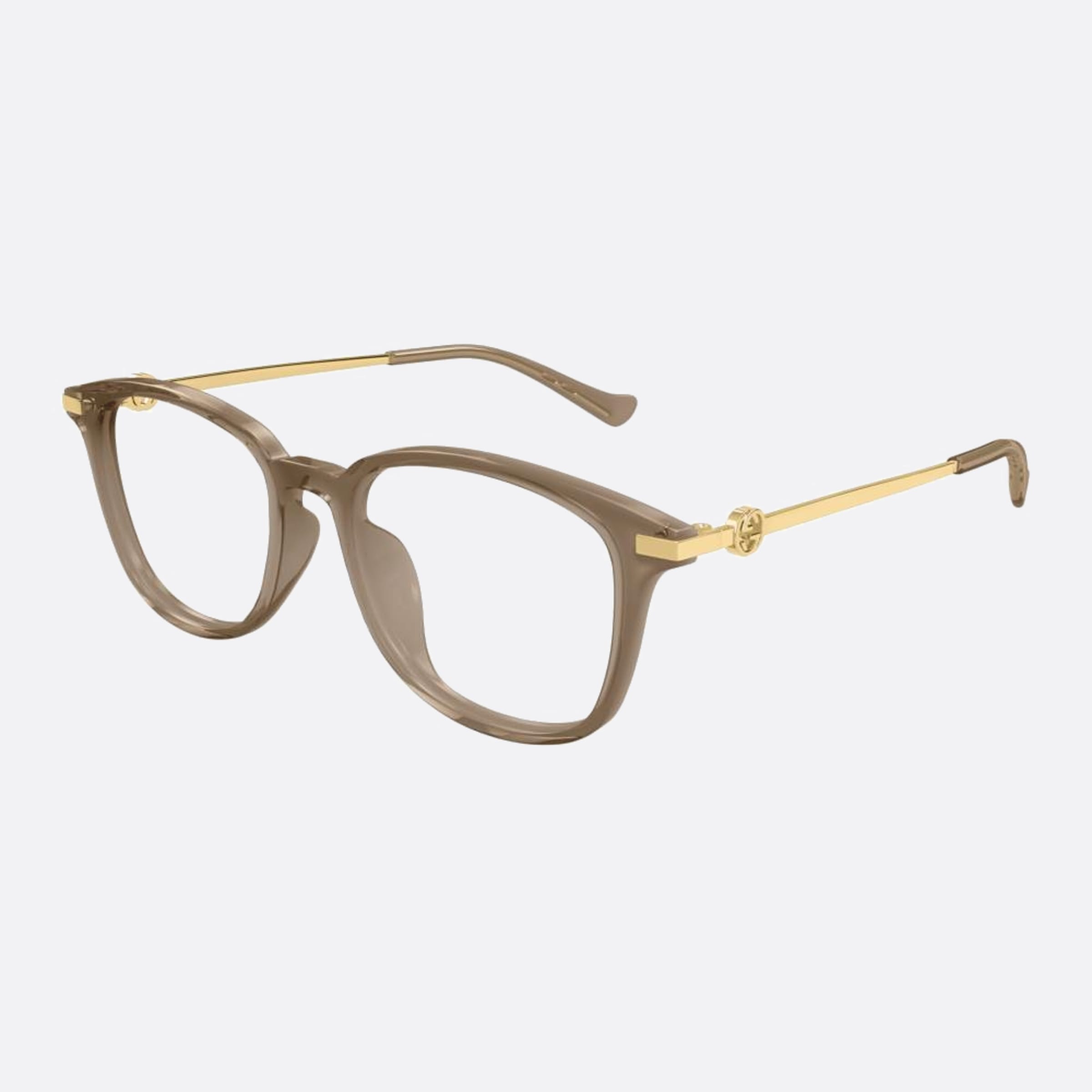 Gucci 53mm Gg1745oa Brown Pantos Woman Eyeglasses - Side View