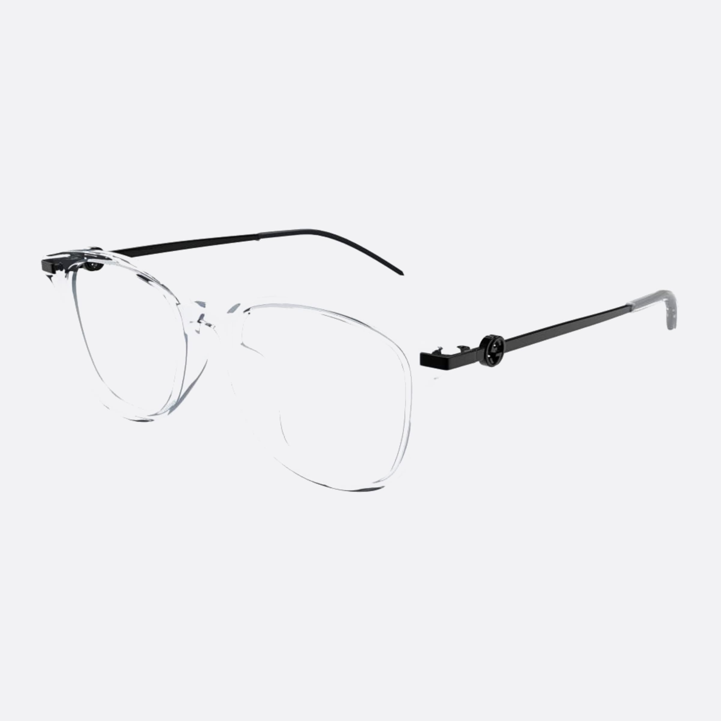 Gucci 53mm Gg1745oa Transparent Pantos Woman Eyeglasses - Side View