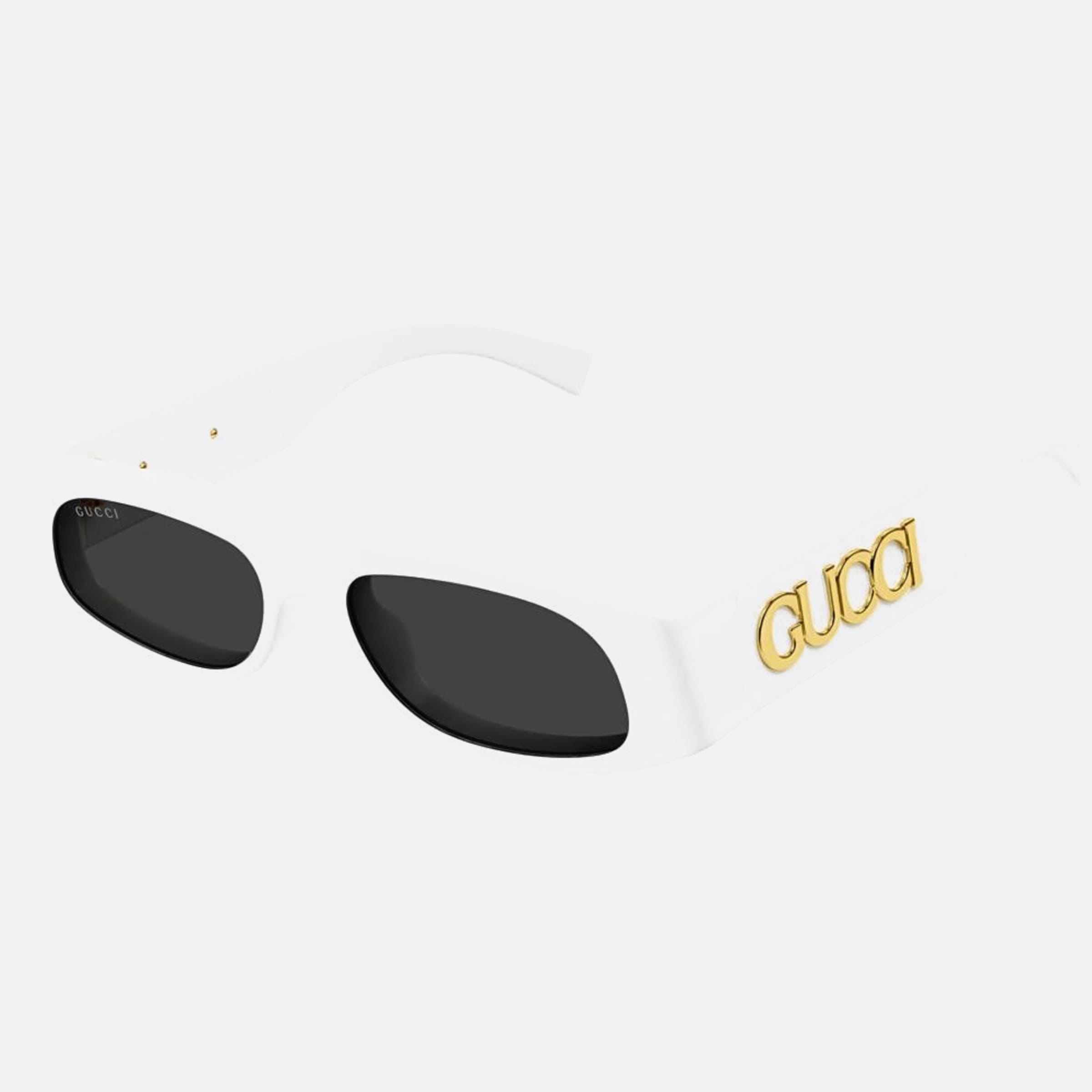 Gucci 51mm Wgg White Geometric Woman Sunglasses - Side View