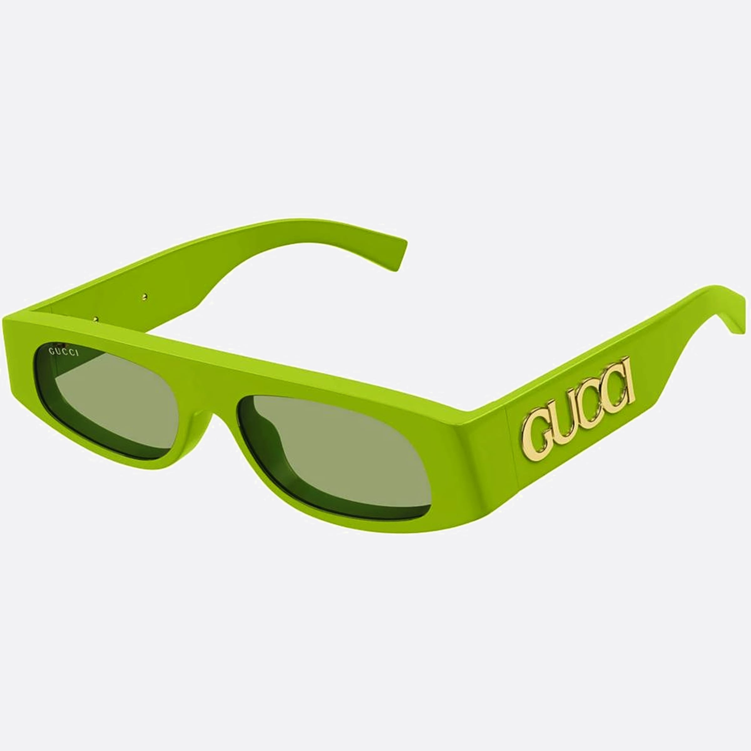 Gucci 51mm Ggr Green Geometric Woman Sunglasses - Side View