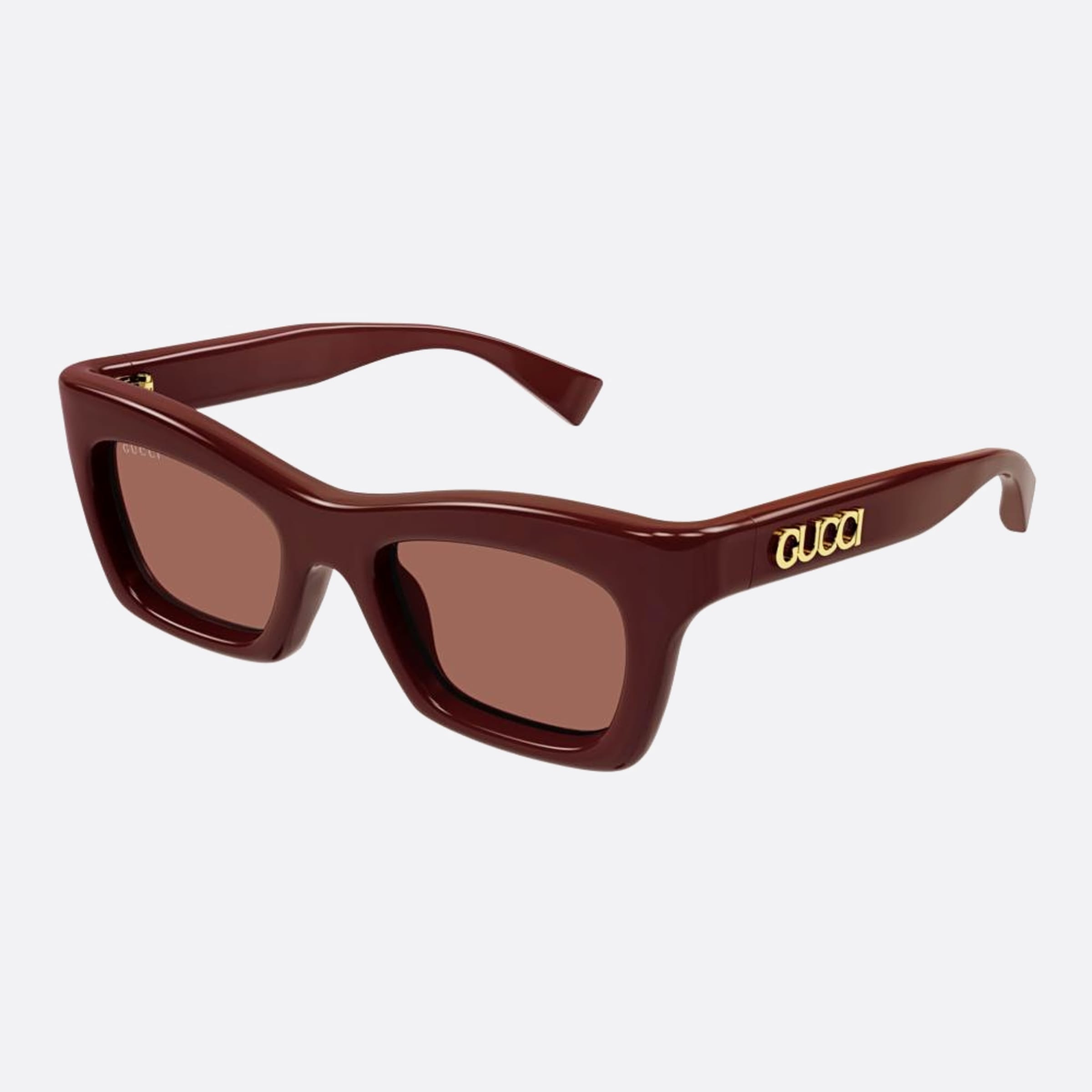 Gucci 50mm Bub Red Cat Eye Woman Sunglasses - Side View