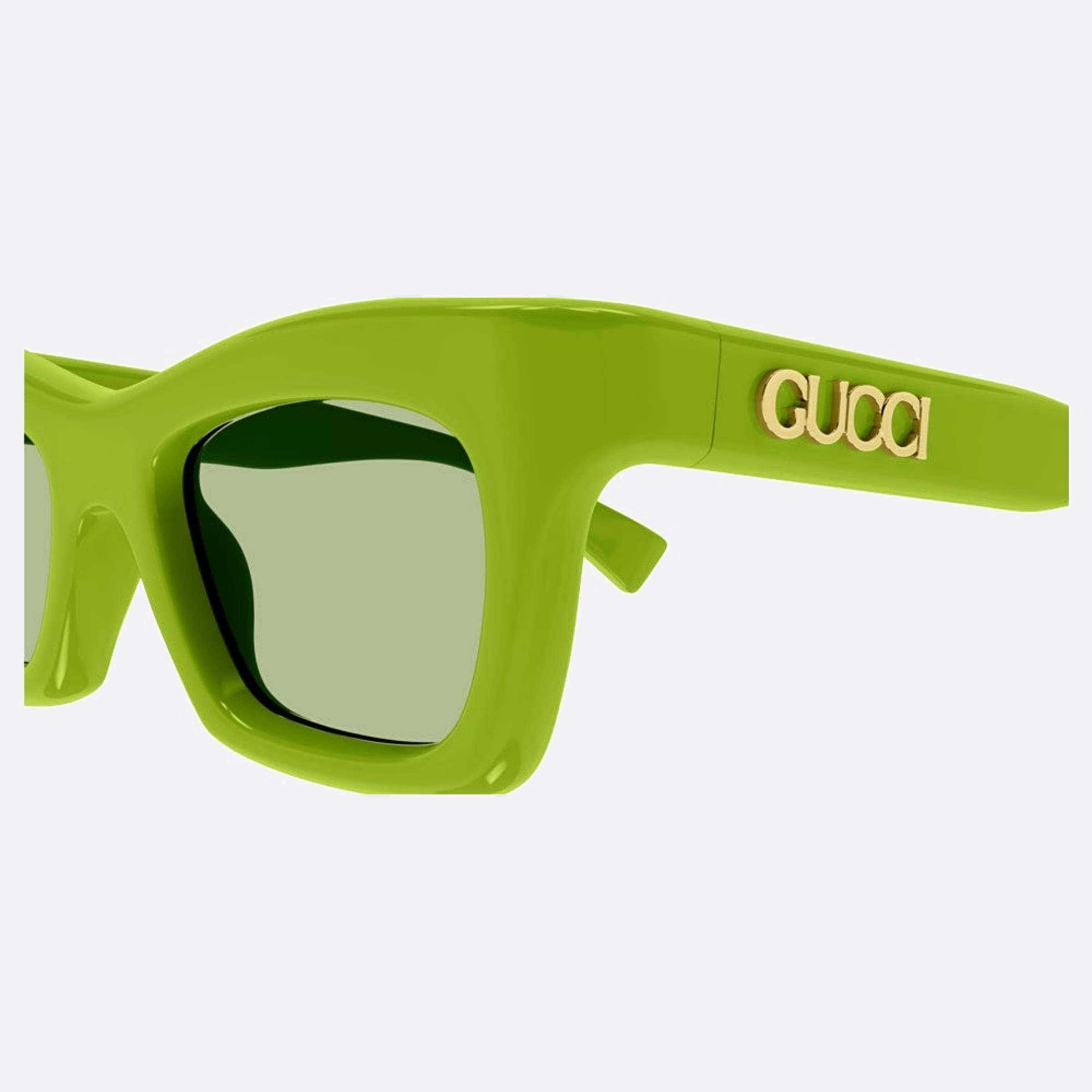 Gucci 50mm Ggr Green Cat Eye Woman Sunglasses - Detail View