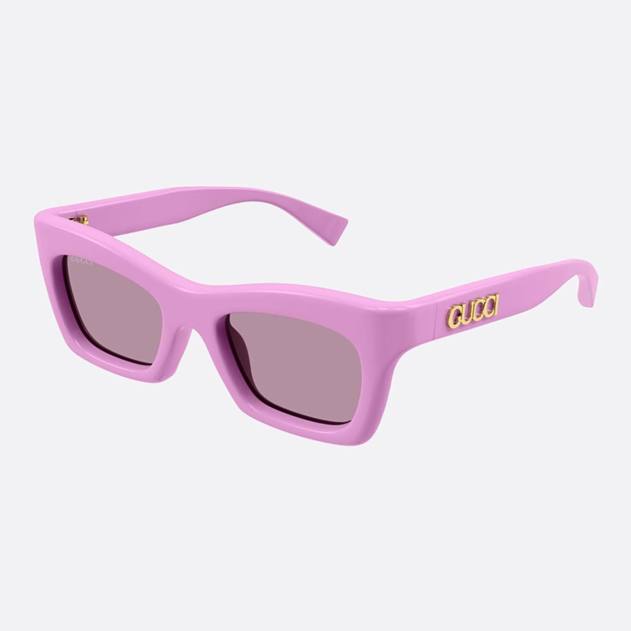Gucci 50mm Pkp Pink Cat Eye Woman Sunglasses - Side View
