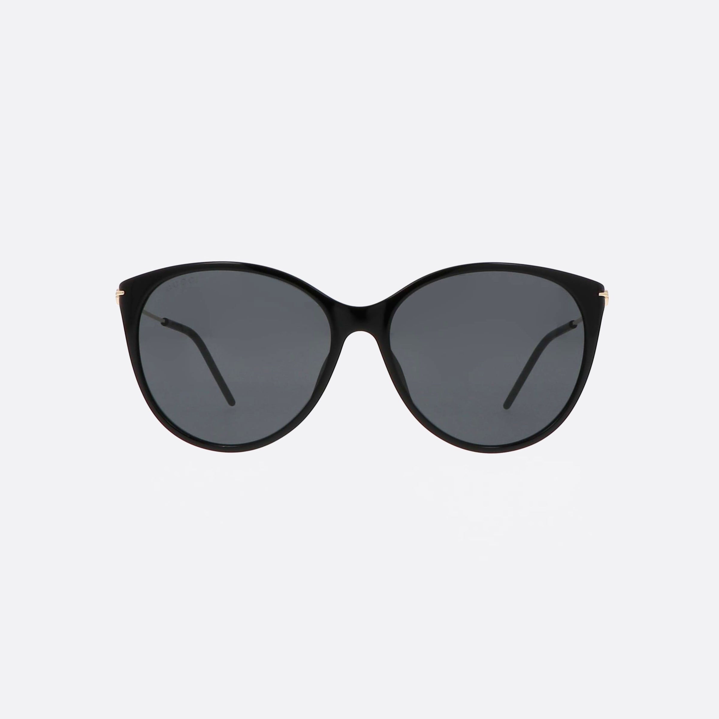 Gucci 58mm Gucci Logo Black Cat Eye Woman Sunglasses - Side View