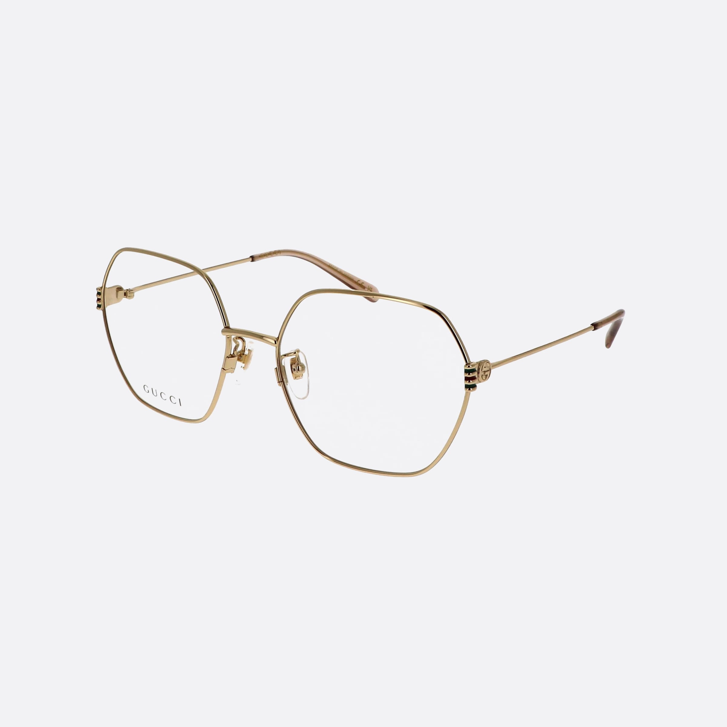 Gucci 59mm Gucci Logo Gold Oversize Woman Eyeglasses - Main View