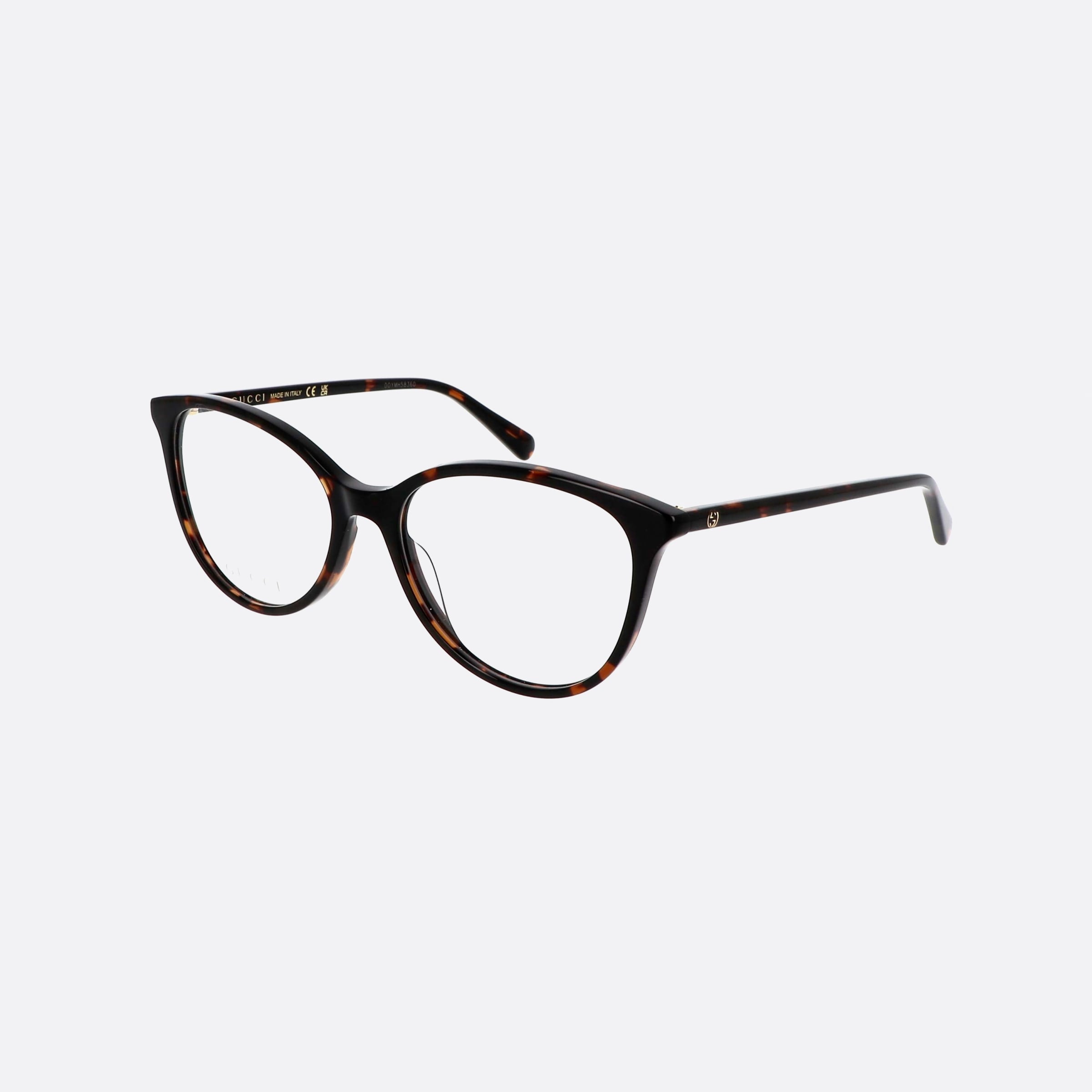 Gucci 54mm Gucci Logo Havana Cat Eye Woman Eyeglasses - Main View