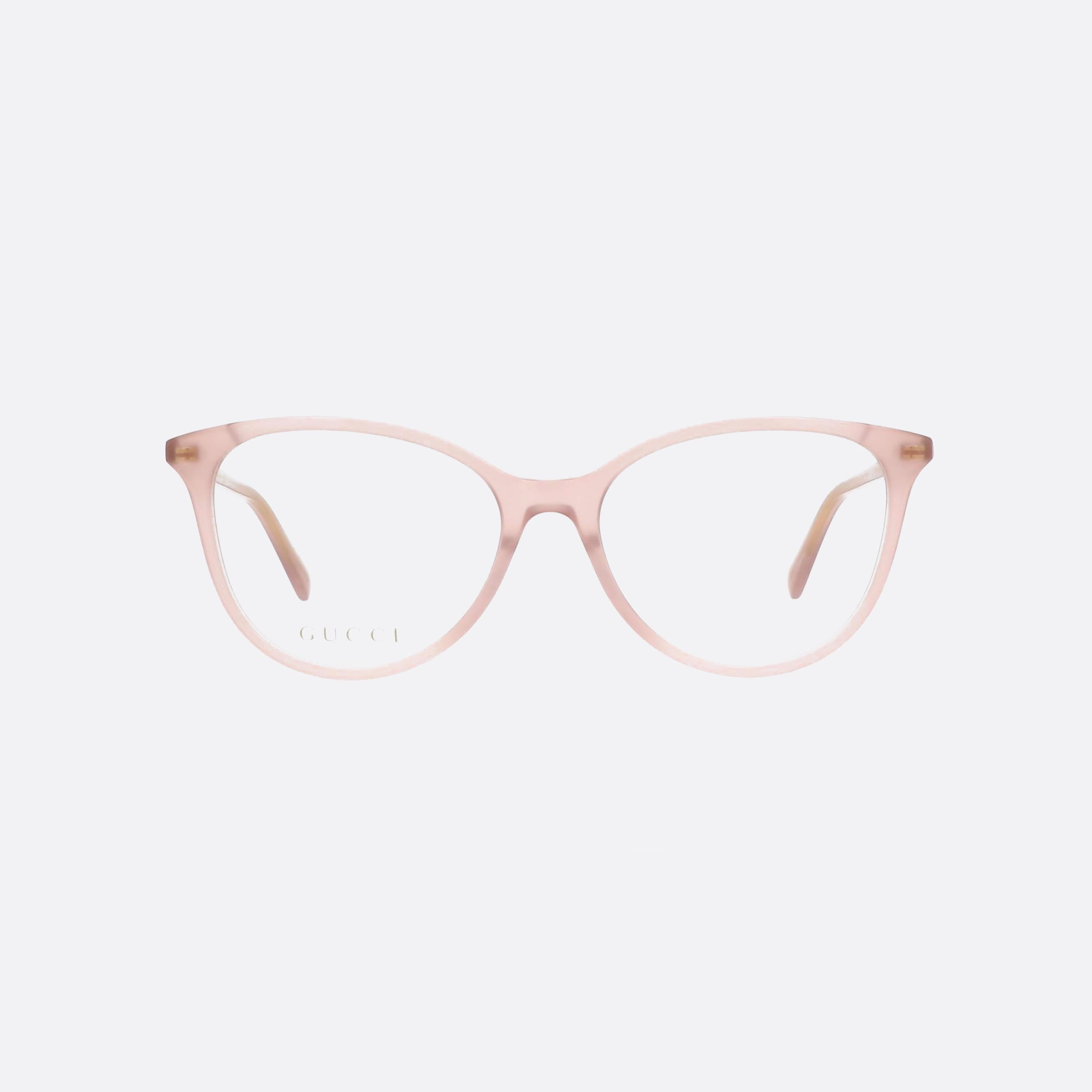 Gucci 54mm Gucci Logo Pink Cat Eye Woman Eyeglasses - Side View