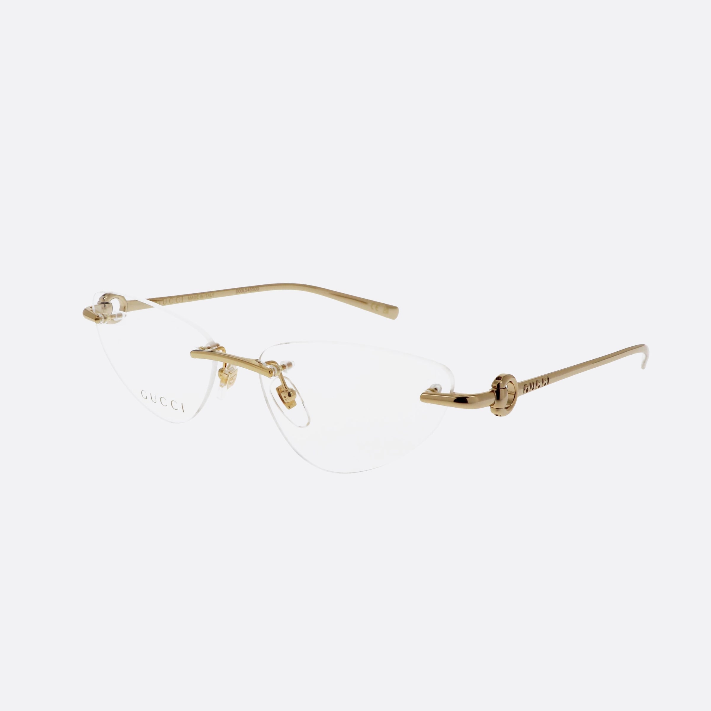 Gucci 54mm Horsebit Gld Gold Cat Eye Woman Eyeglasses - Main View