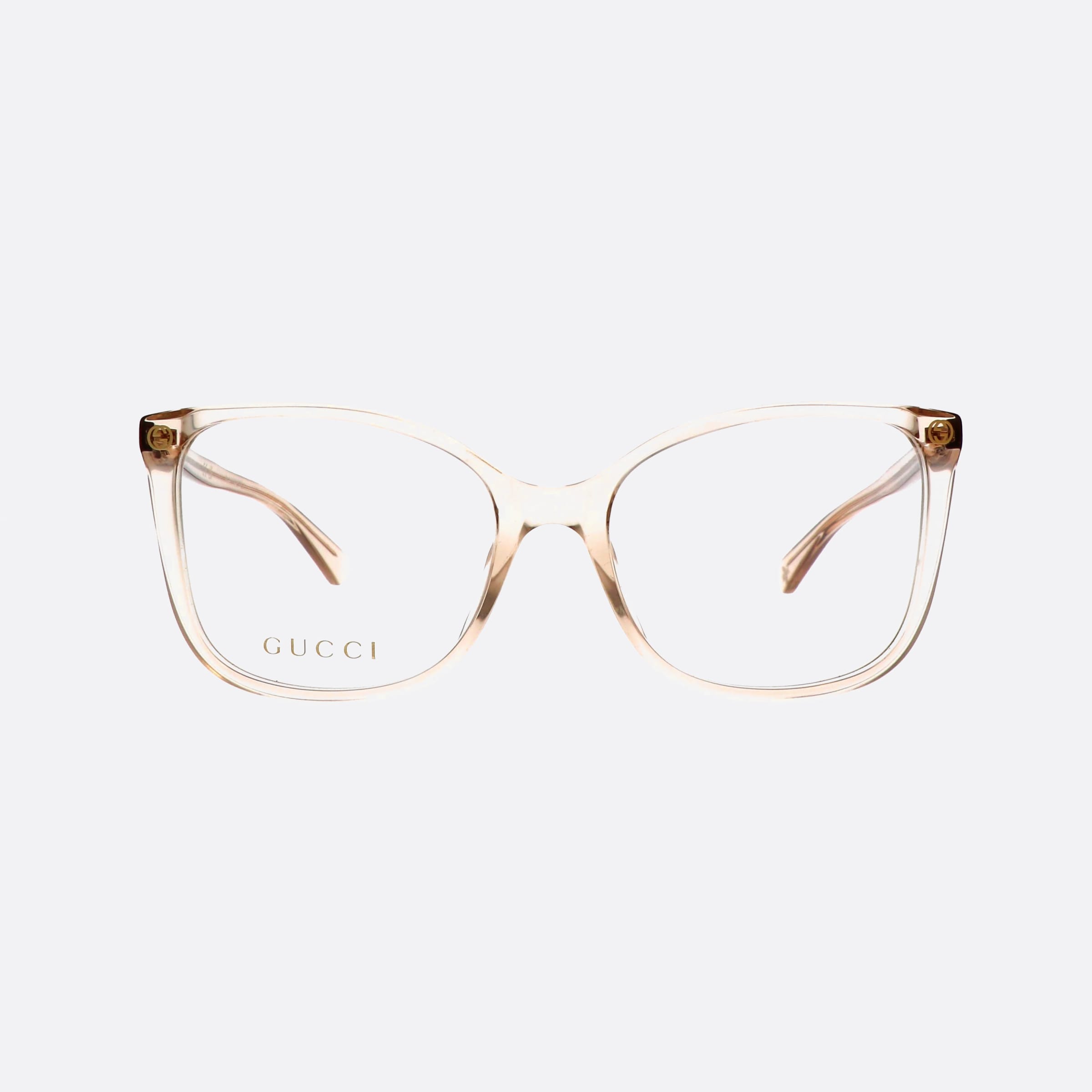 Gucci 53mm Lettering Yellow Butterfly Woman Eyeglasses - Side View