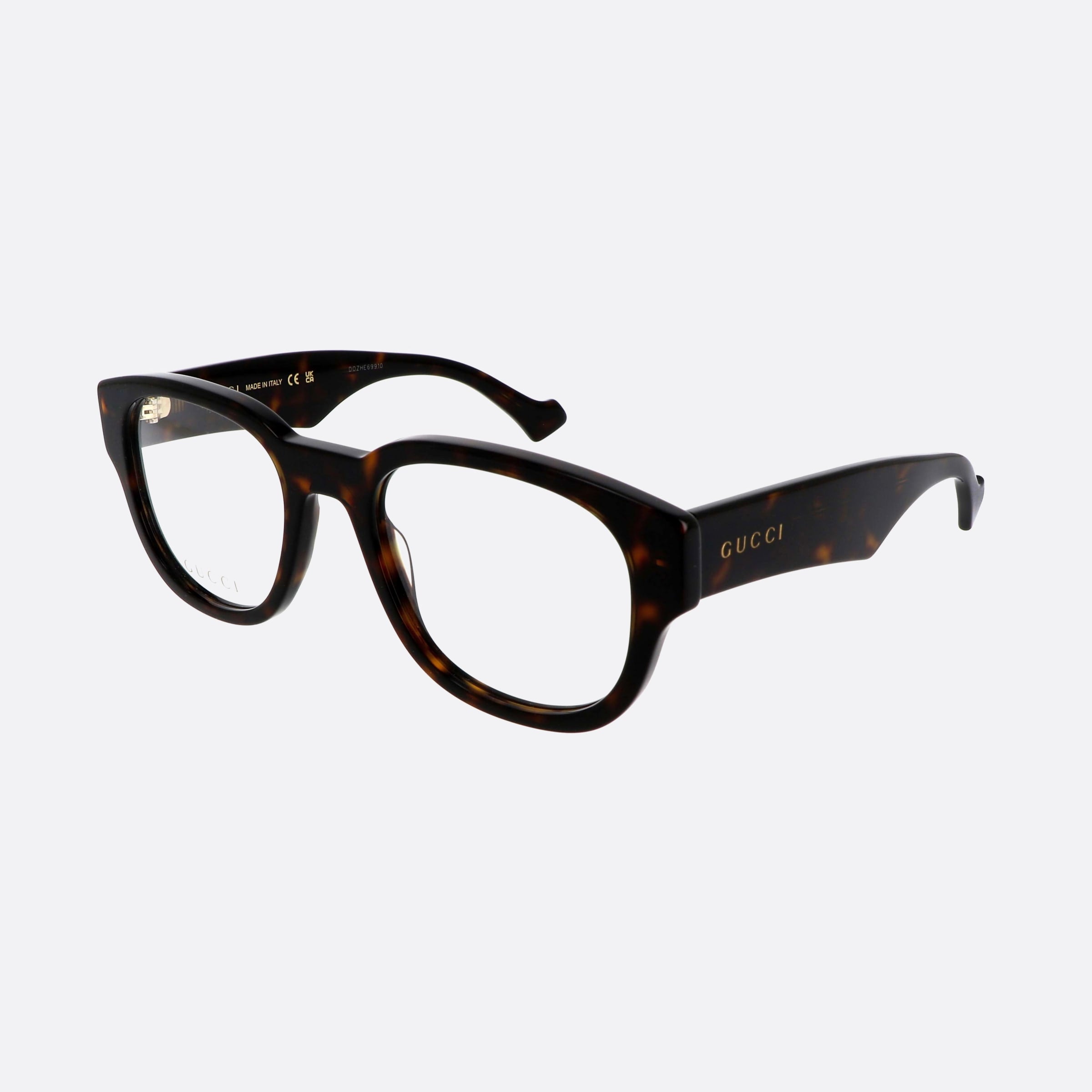 Gucci 54mm Lettering Tortoise Pantos Men Eyeglasses - Main View