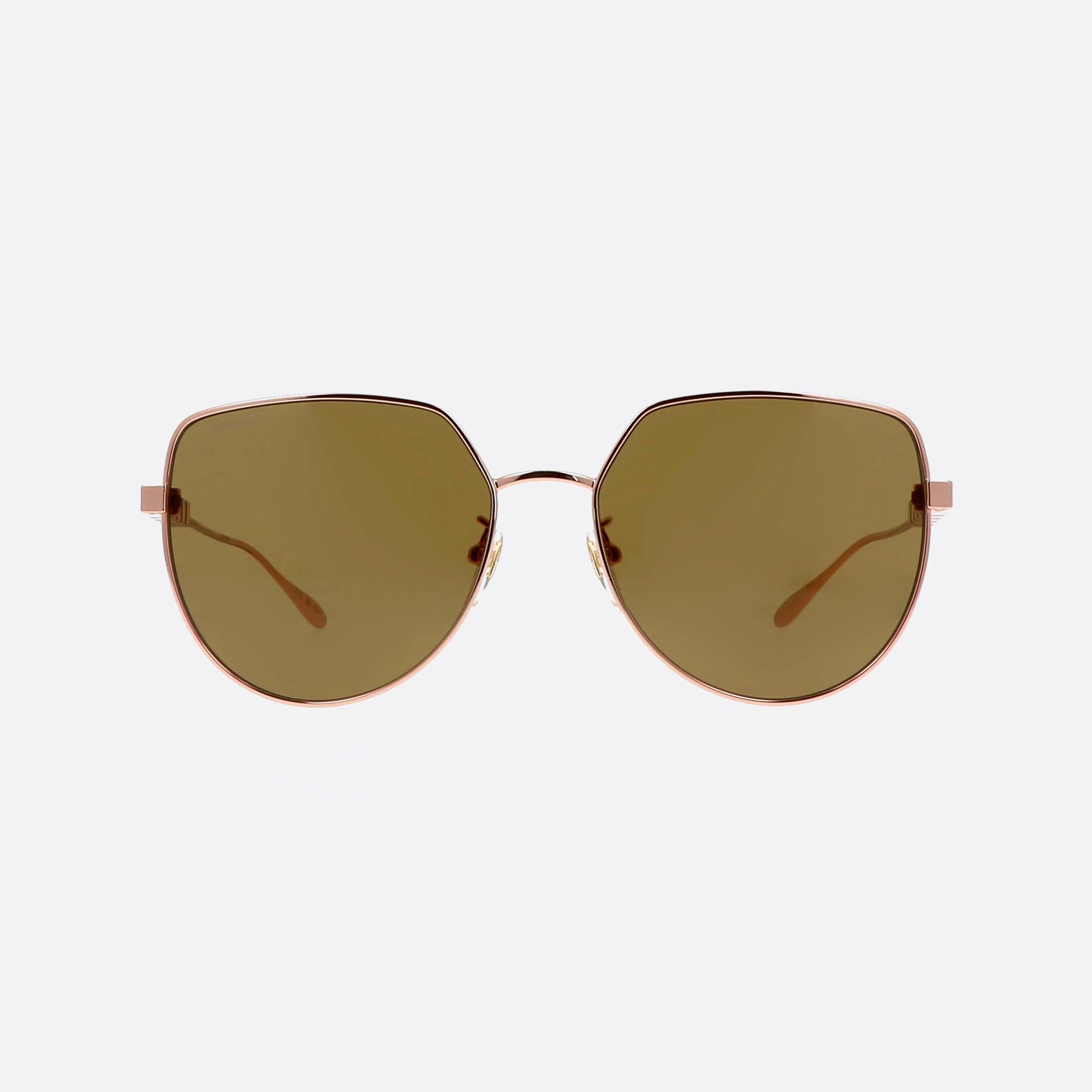 Gucci 58mm Lettering Gg1435sa Gold Geometric Woman Sunglasses - Side View