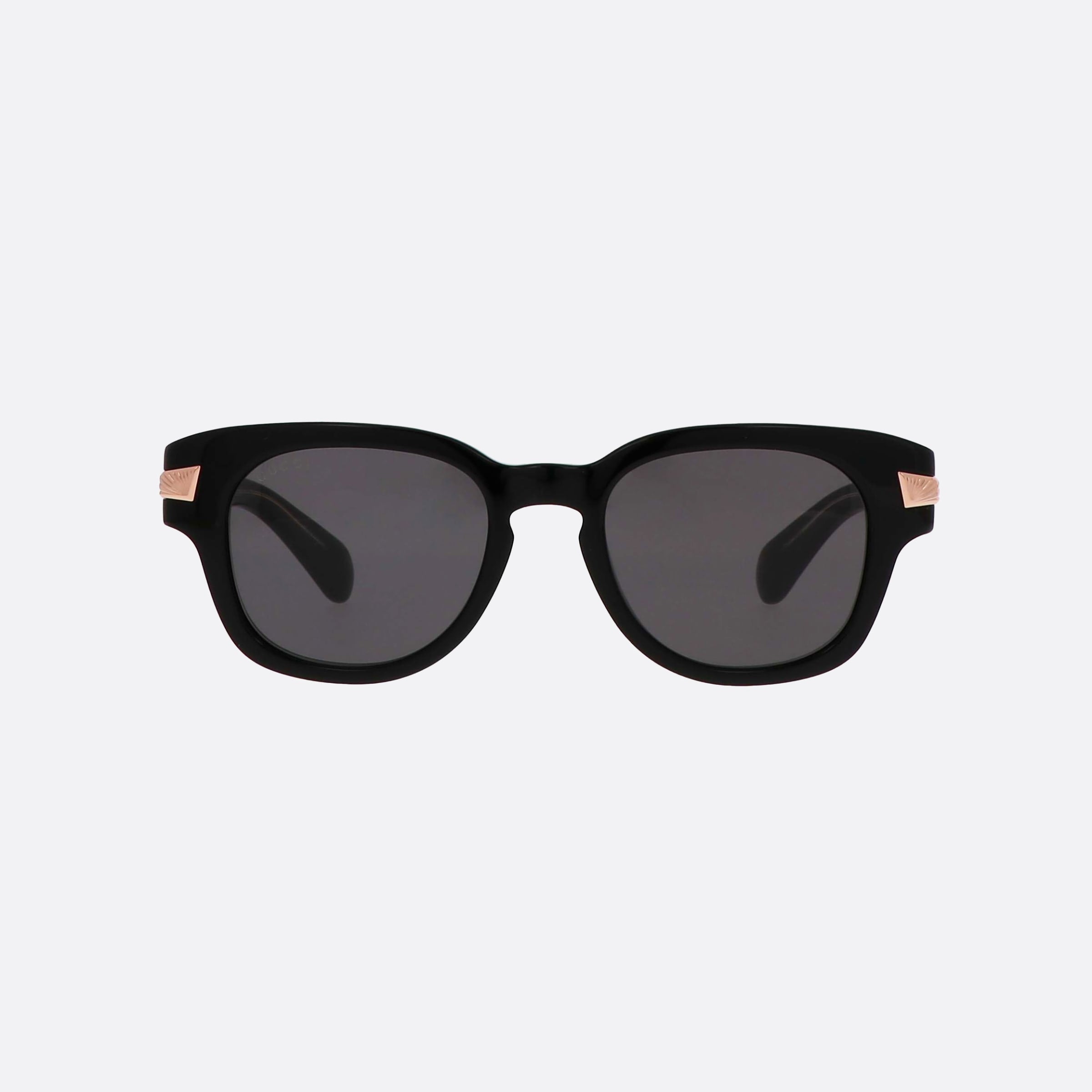 Gucci 51mm Lettering Black Pantos Man Sunglasses - Side View