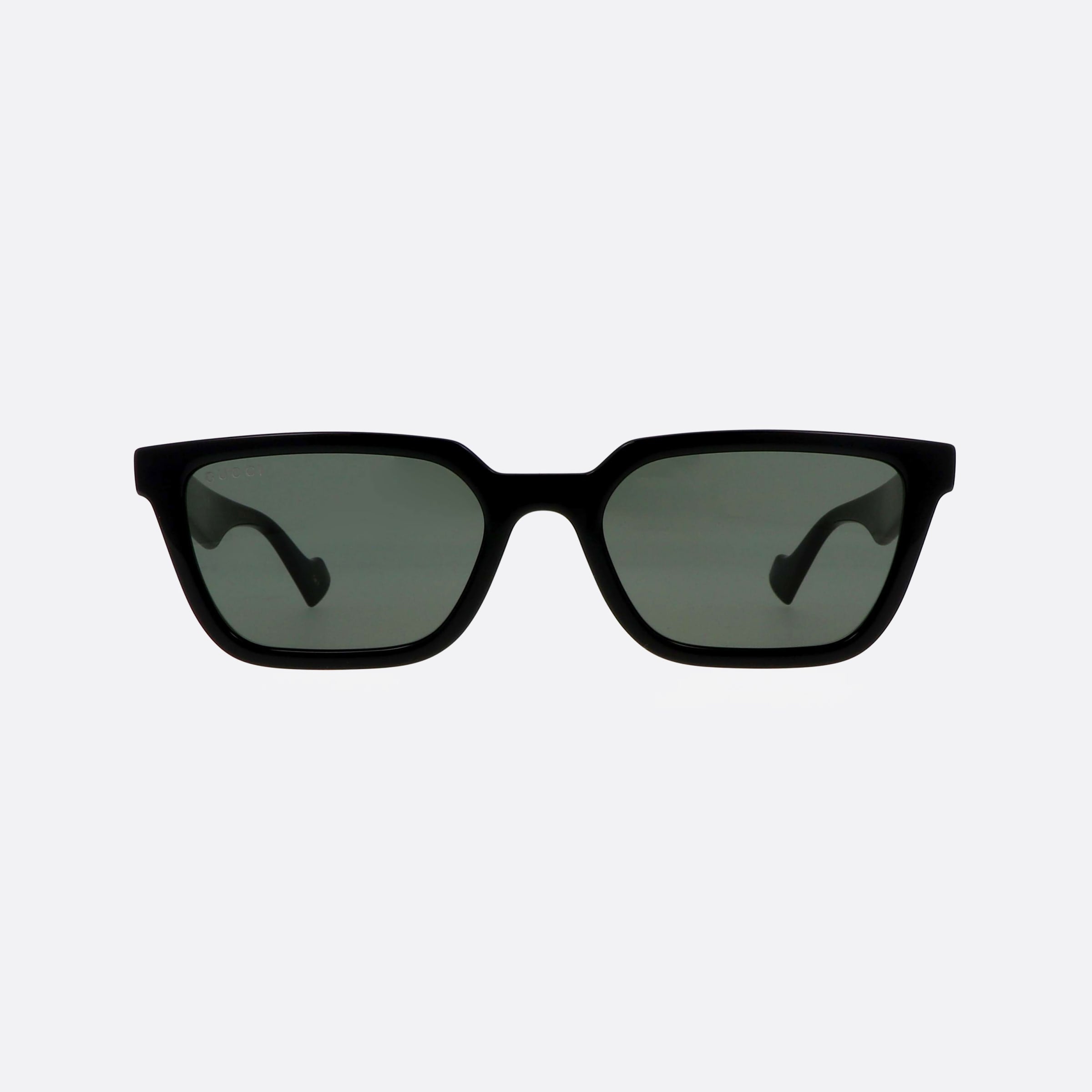 Gucci 55mm Lettering Black Squared Man Sunglasses - Side View