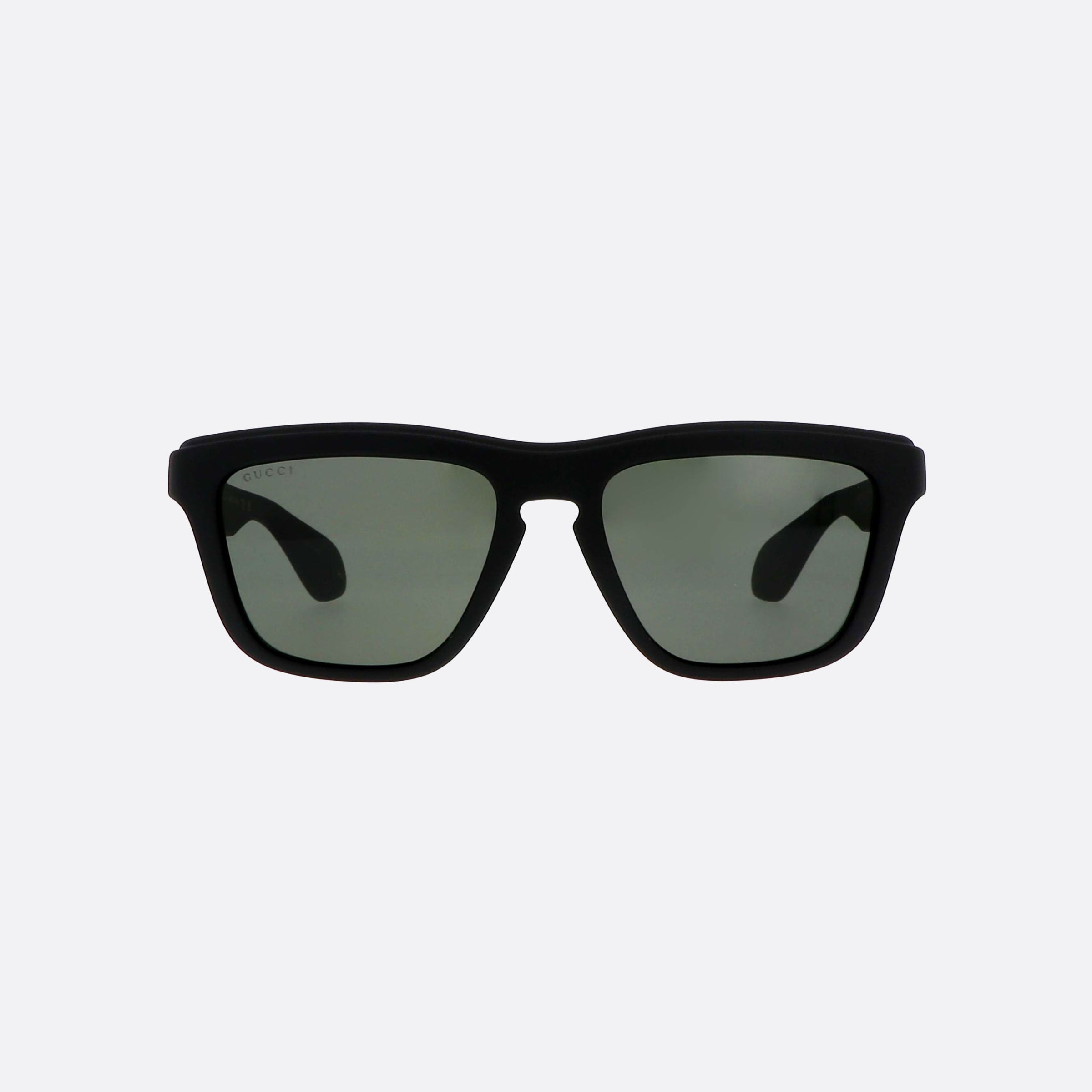 Gucci 55mm Lettering Black Squared Man Sunglasses - Side View