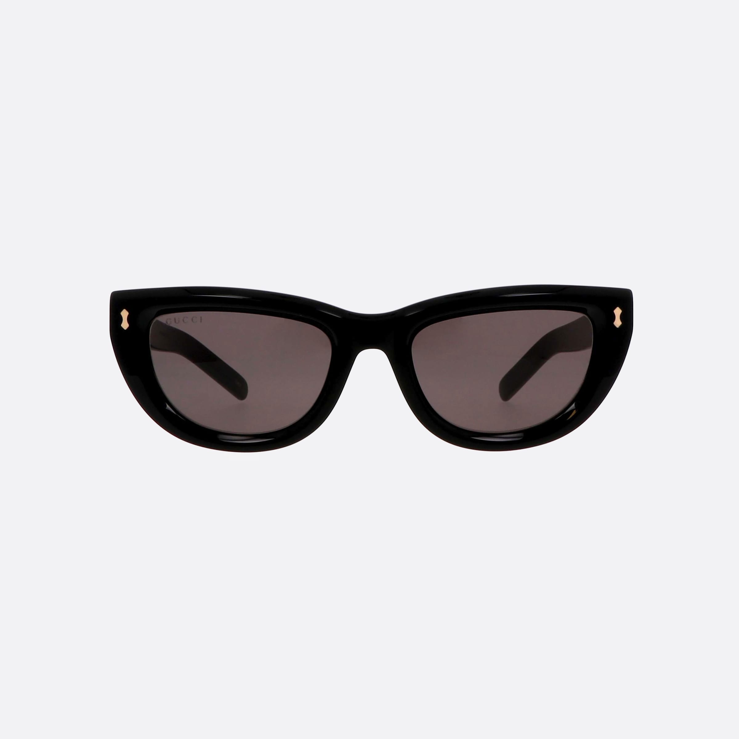 Gucci 51mm Rivets Black Cat Eye Woman Sunglasses - Side View