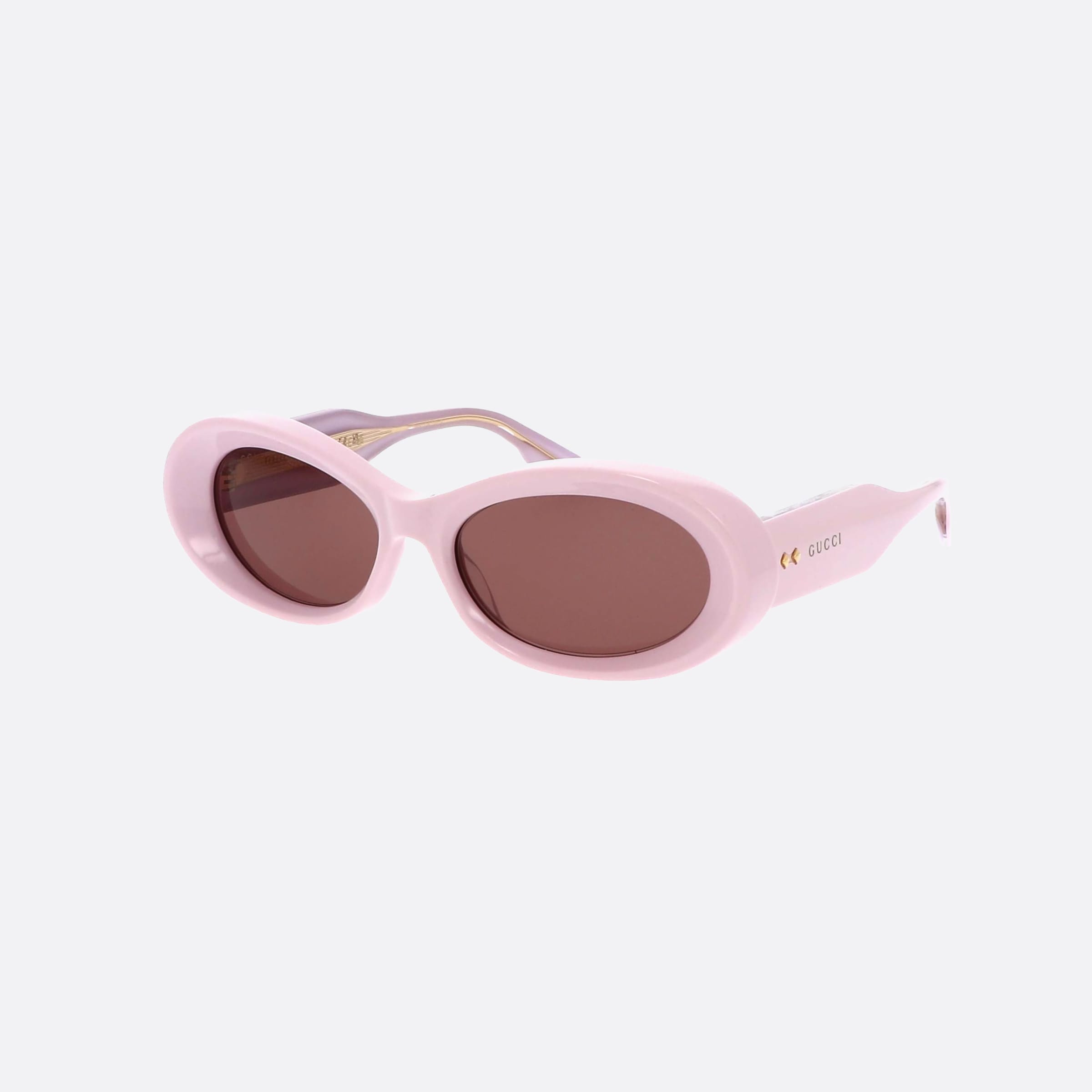 Gucci 54mm Rivets Pkb Pink Oval Woman Sunglasses - Main View