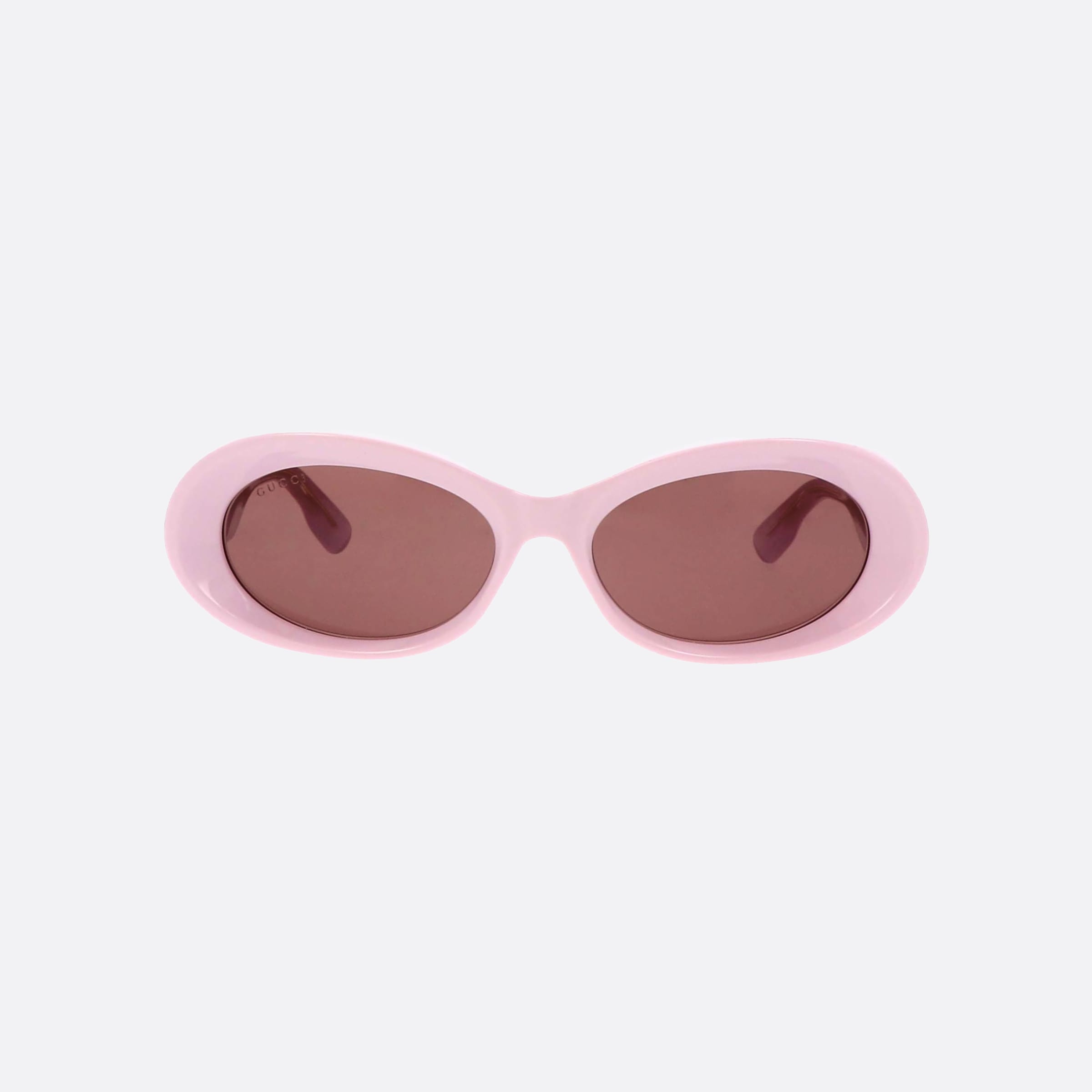 Gucci 54mm Rivets Pkb Pink Oval Woman Sunglasses - Side View