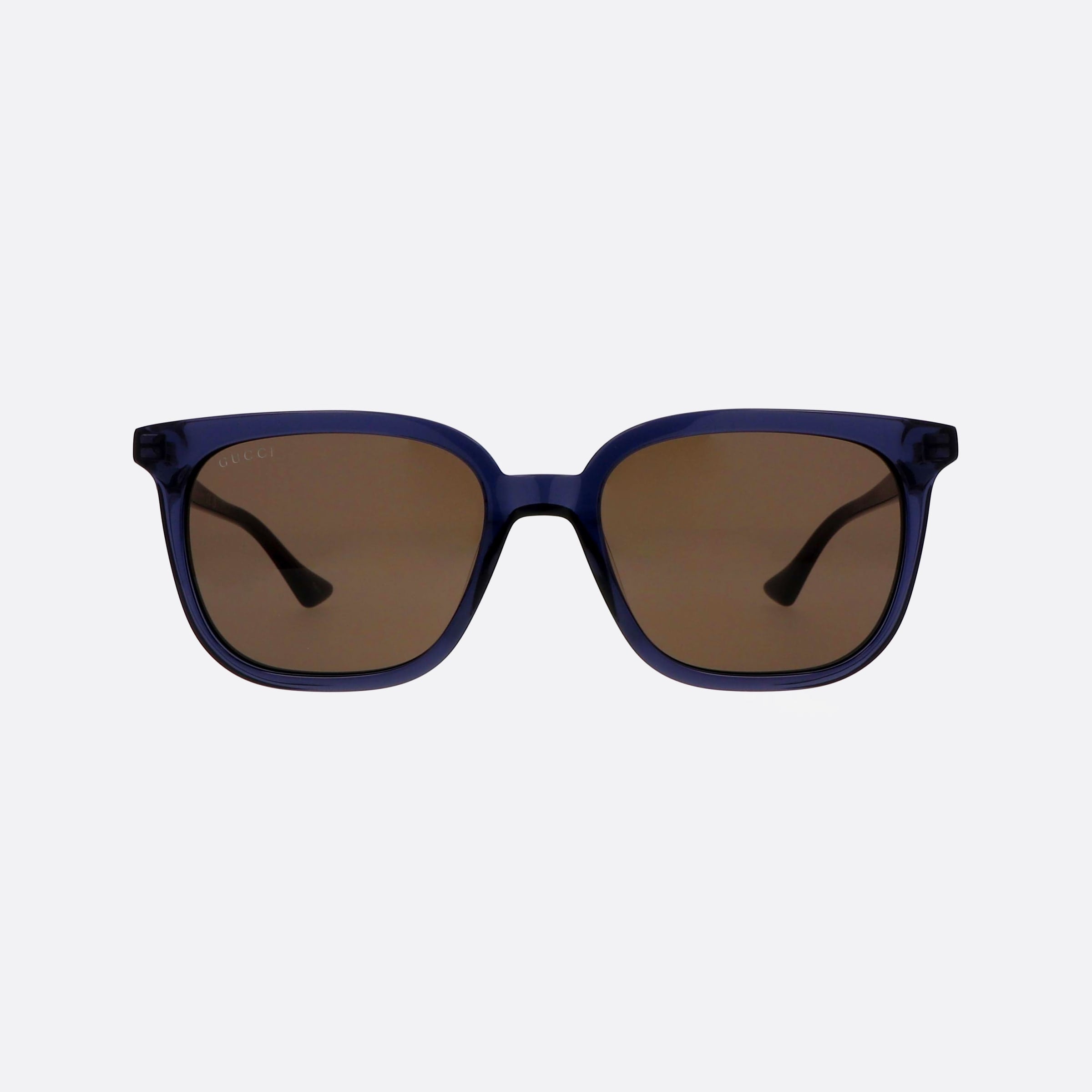 Gucci 54mm Web Blb Blue Squared Man Sunglasses - Side View