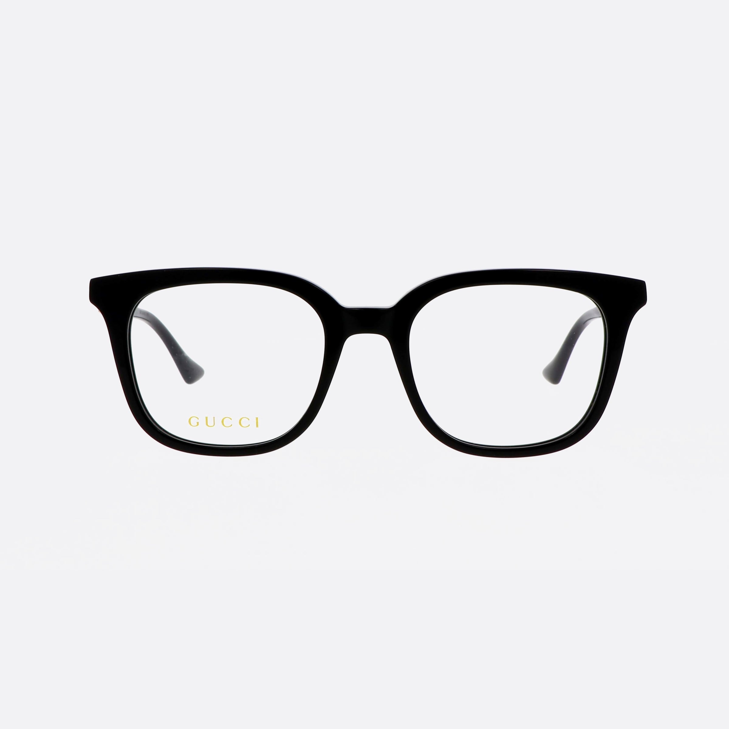 Gucci 52mm Web Black Square Man Eyeglasses - Side View