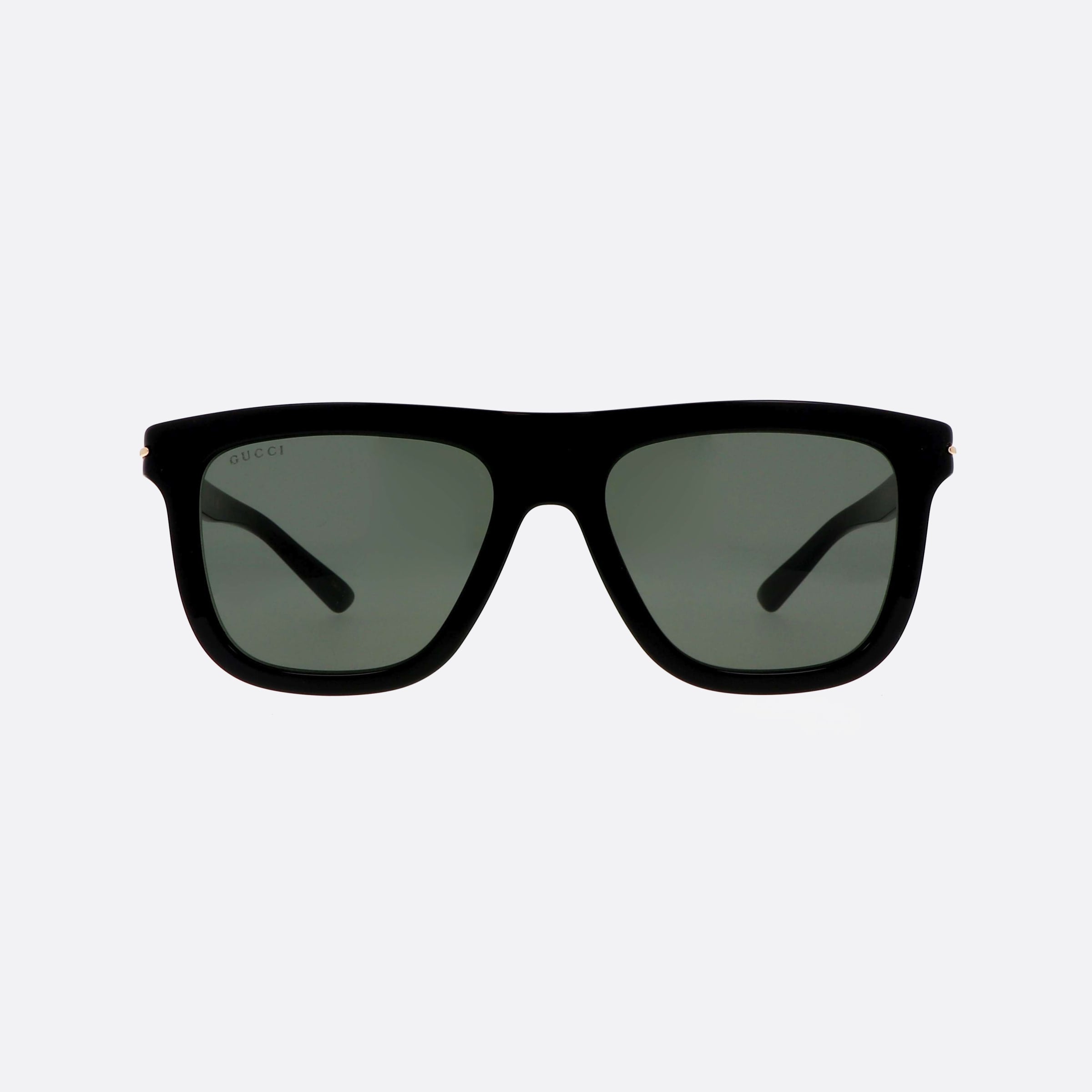 Gucci 54mm Web Black Squared Man Sunglasses - Side View