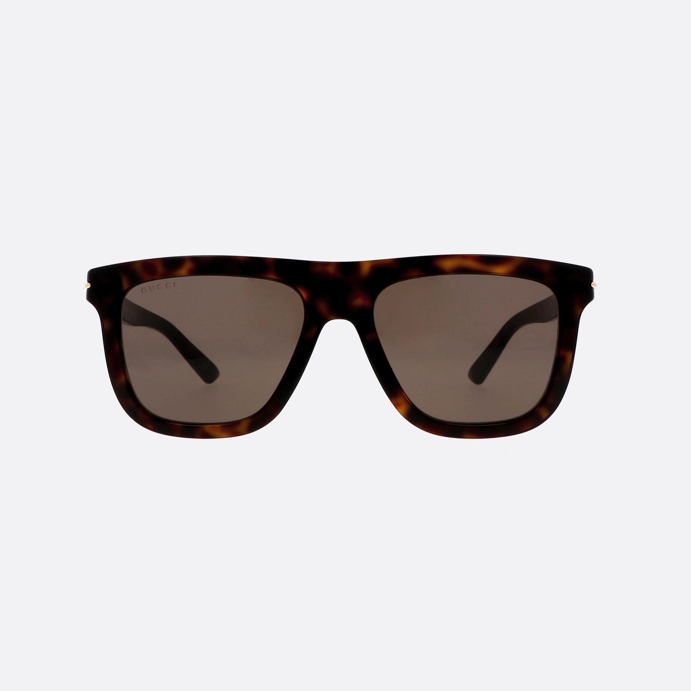 Gucci 54mm Web Gold Squared Man Sunglasses - Side View