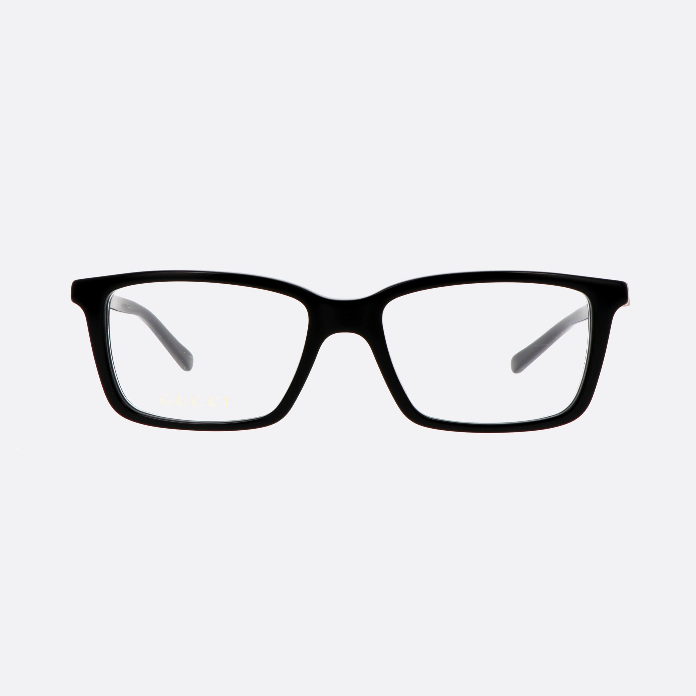Gucci 56mm Web Black Rectangle Man Eyeglasses - Side View