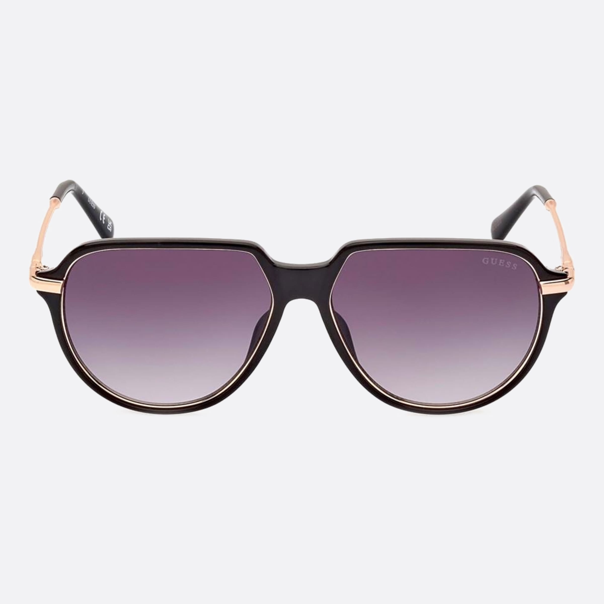 Guess 56mm Gu00067 01b Black Pilot Men Sunglasses - Main View