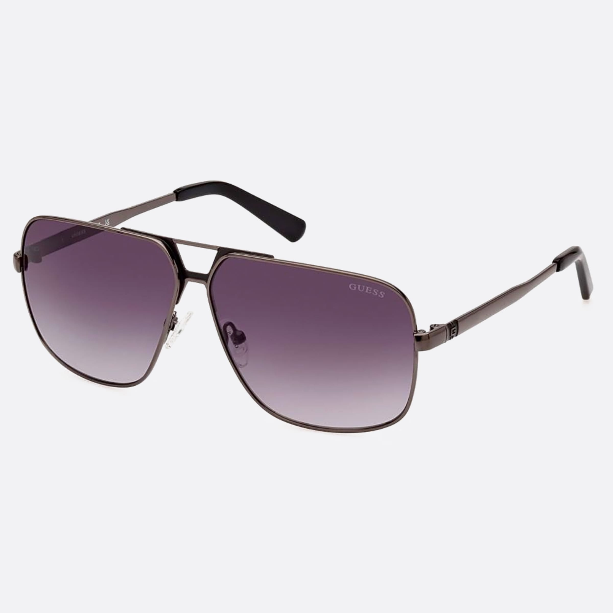 Guess 61mm Gu00070 08b Grey Pilot Men Sunglasses - Side View