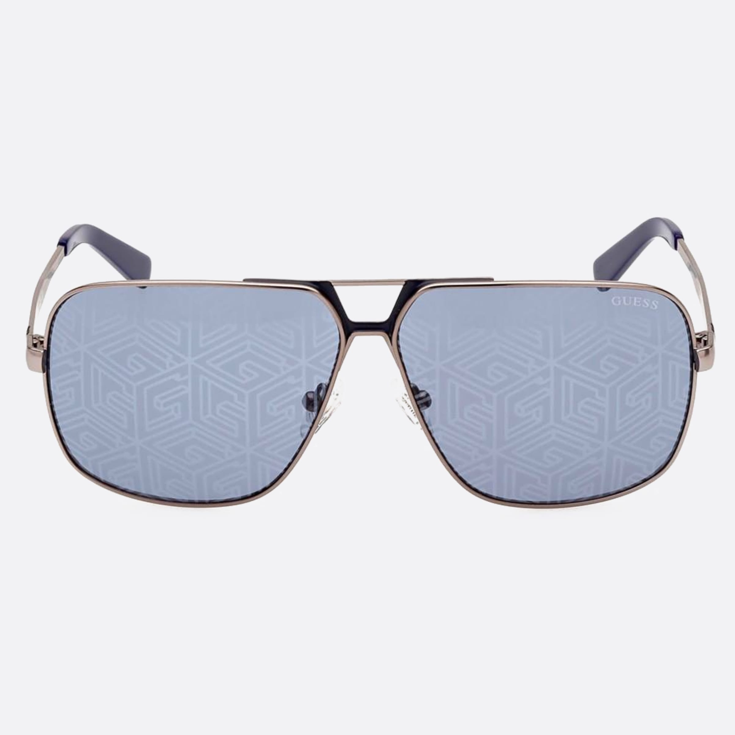 Guess 61mm Gu00070 09v Blue Pilot Men Sunglasses - Main View