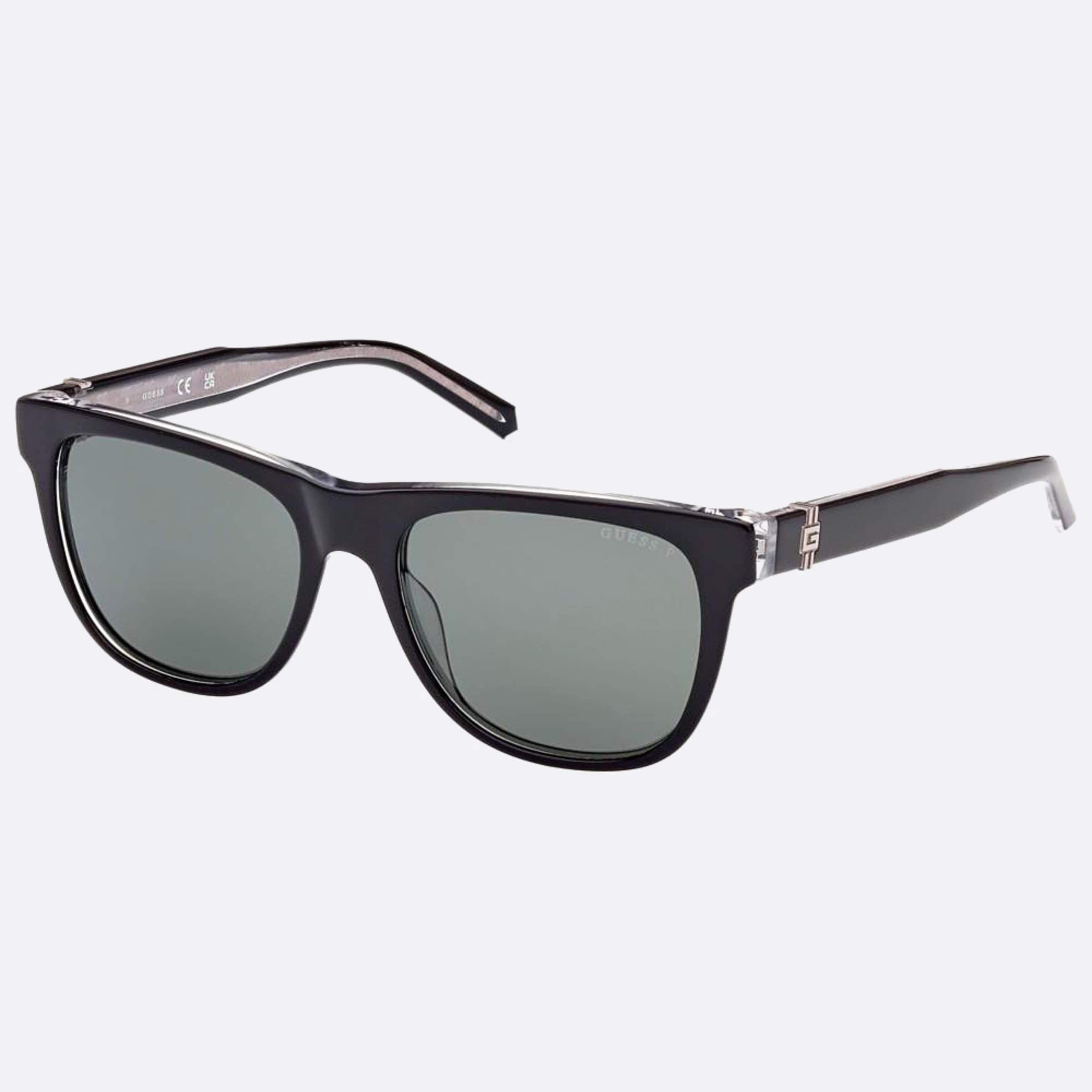 Guess 54mm Gu00075 01r Black Geometric Men Sunglasses - Side View
