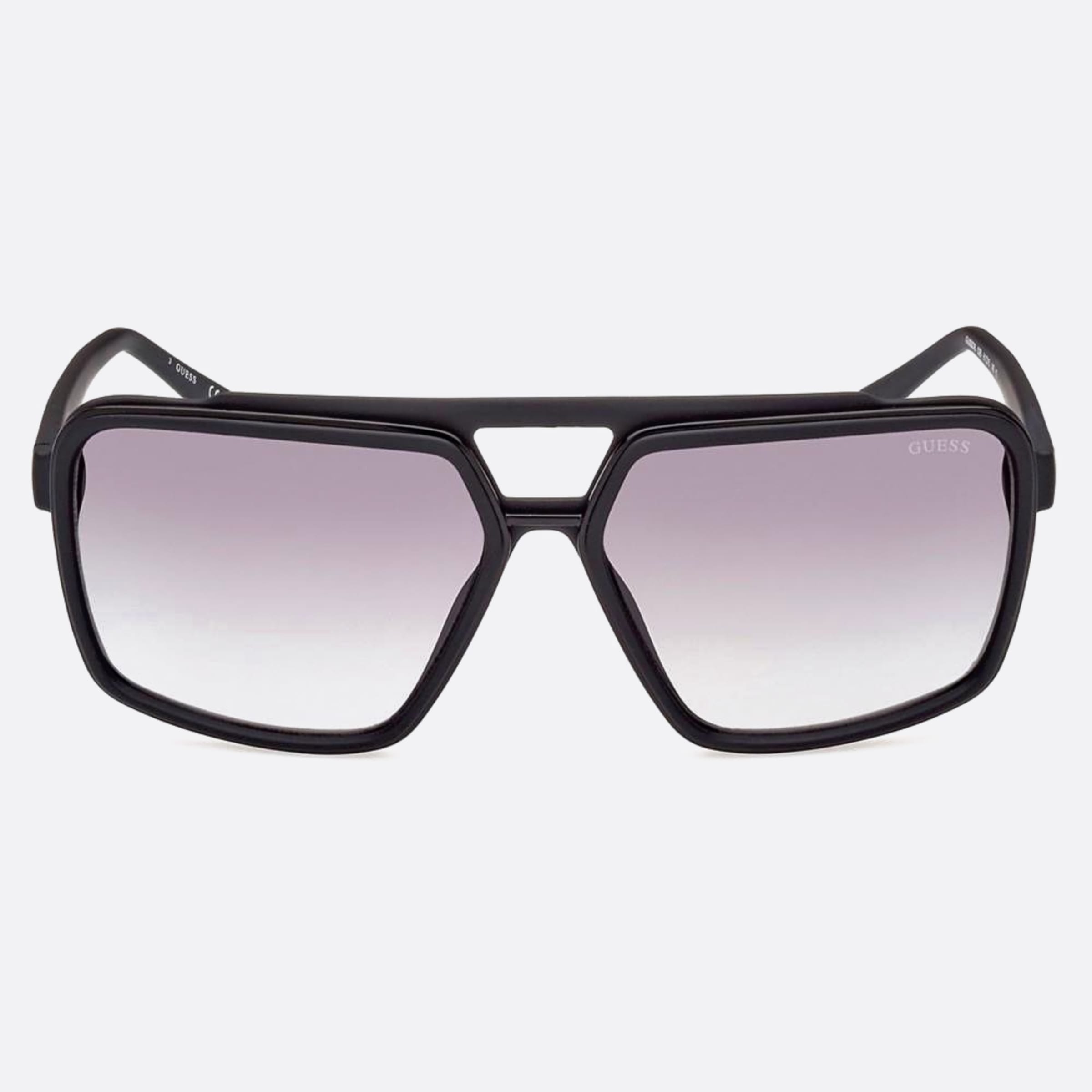 Guess 61mm Gu00076 02b Black Geometric Men Sunglasses - Main View