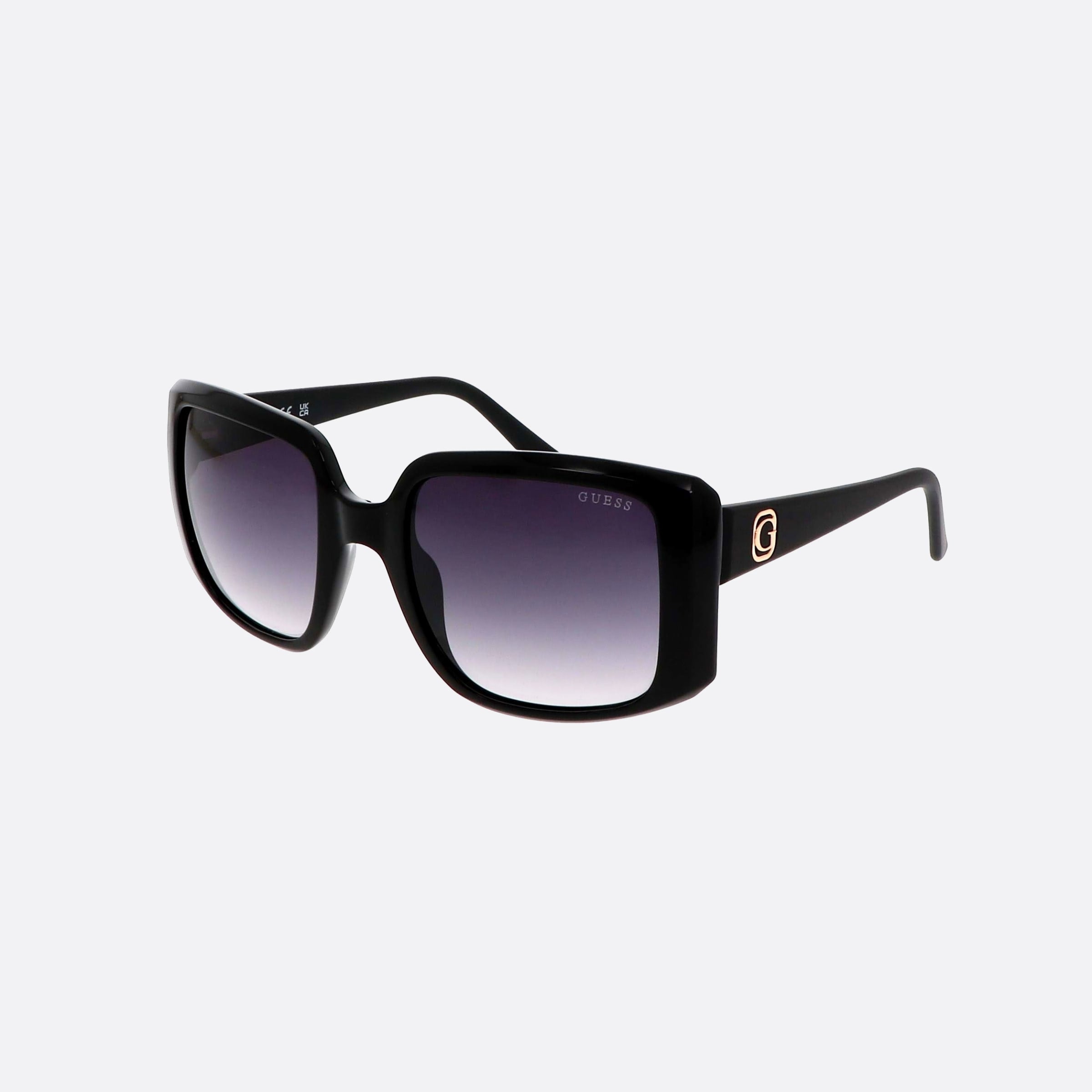 Guess 53mm Gu00097 01b Black Square Unisex Sunglasses - Main View